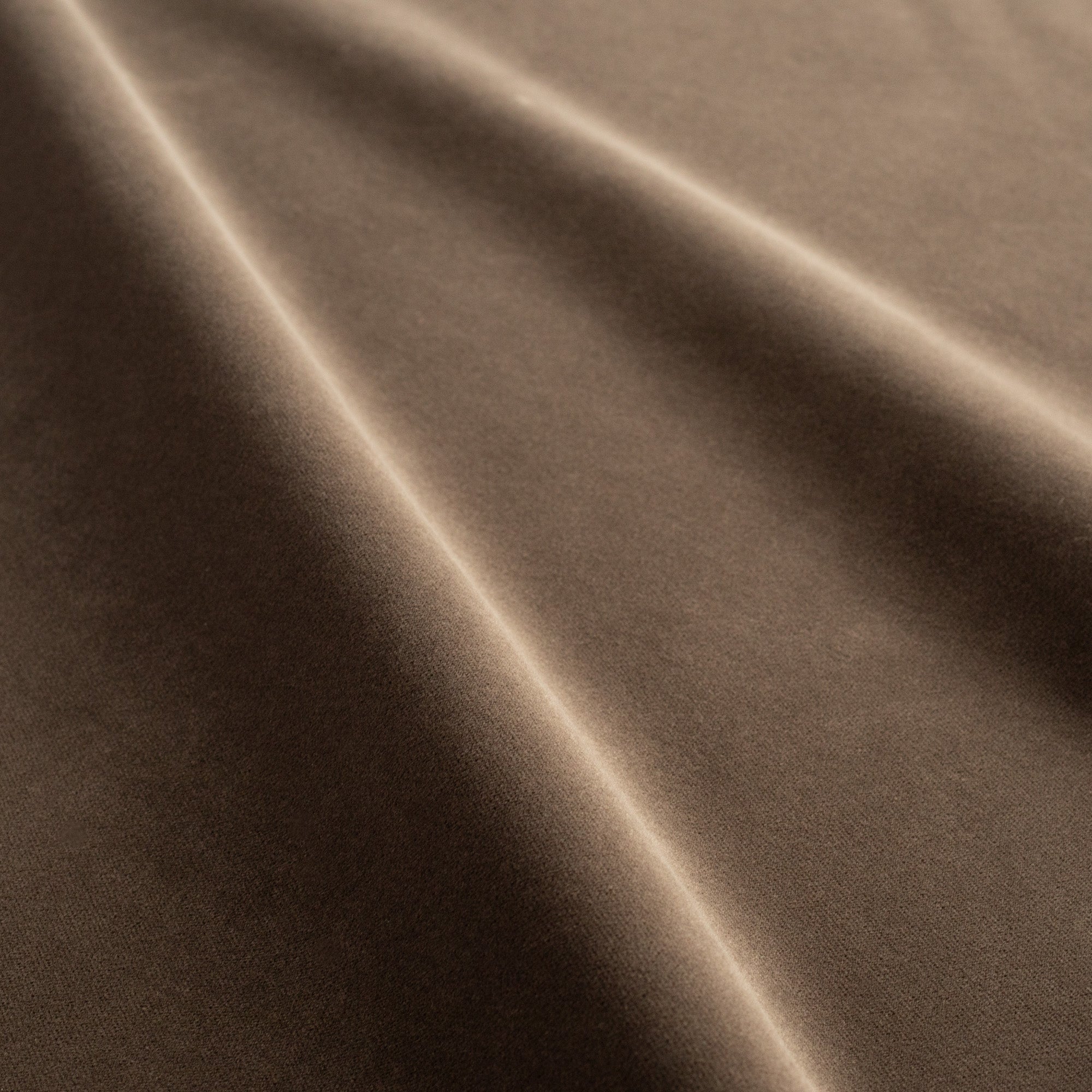 Valentina Velvet Fabric - Soft Luxurious Truffle Brown Upholstery Material for Sofa, Curtains & Home Decor | Perfect for DIY Projects & Interior Design