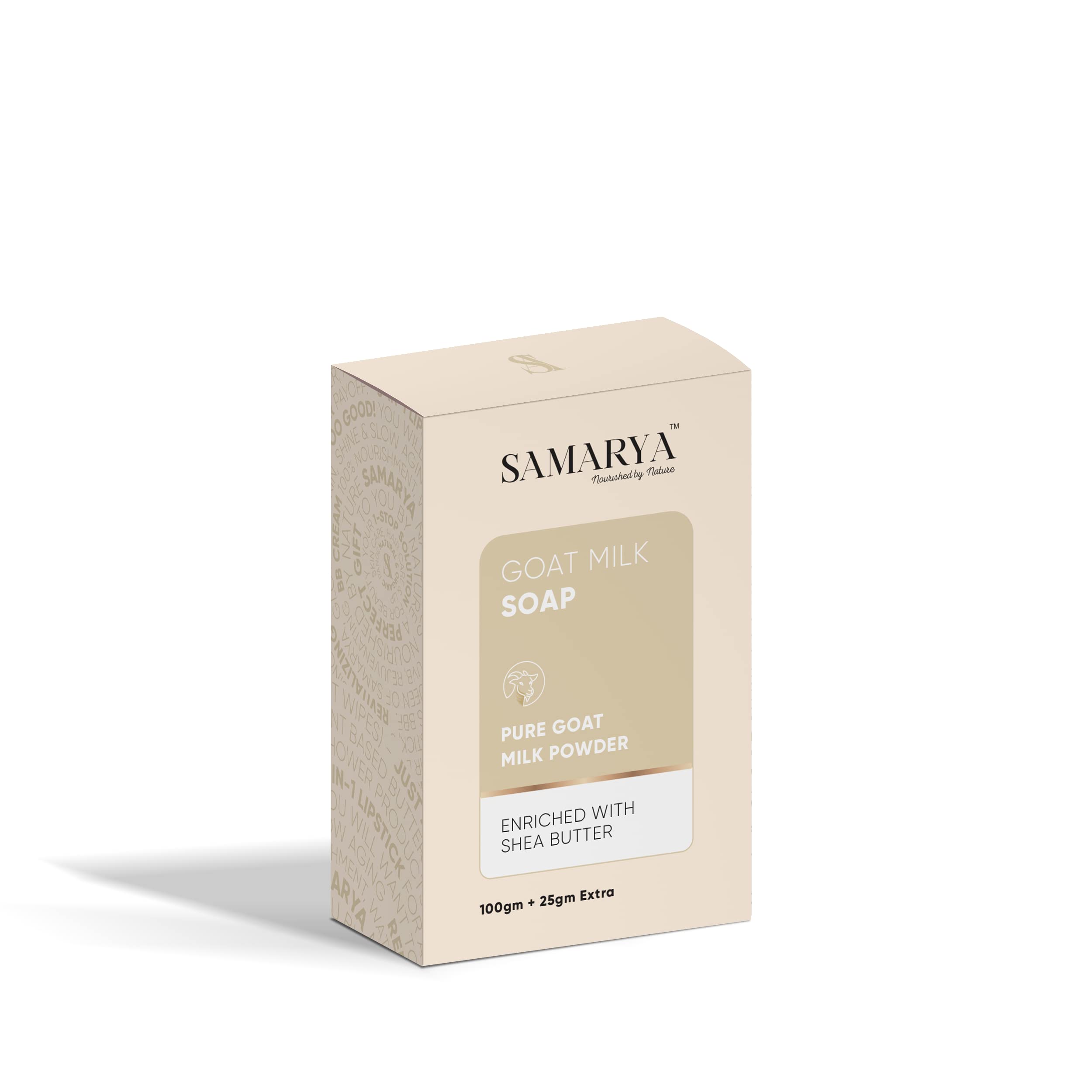 Samarya Goat Milk Soap for Skin Brightening & Lightening (4.4oz) - Natural Exfoliating Bath Bar with Vitamins & Lactic Acid - Nutrient-Rich Cleansing Soap for Face & Body - Perfect for Dry, Sensitive Skin & Daily Skincare Routine