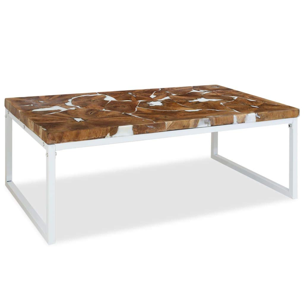 CHARMMA Teak Resin Coffee Table 43.3