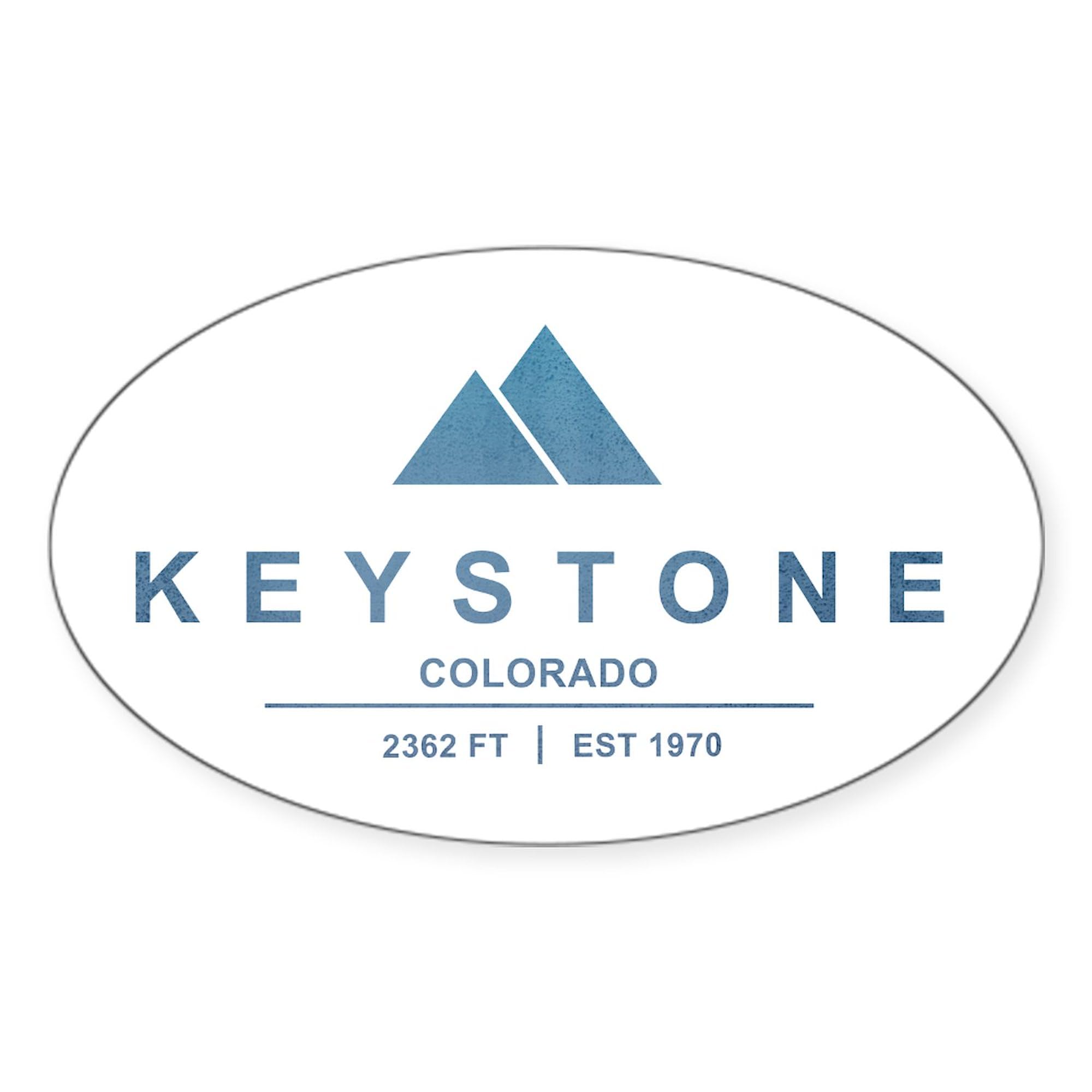 Keystone Ski Resort Colorado Oval Car Bumper Sticker - Durable Vinyl Decal for Cars, Laptops & Snowboards - Perfect for Ski Enthusiasts & Colorado Lovers