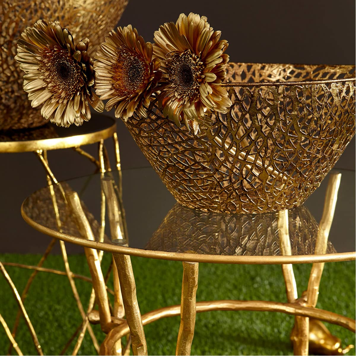 Cyan Design 06224 Sydne Bowls - Elegant Decorative Bowls for Wedding Gifts, Floral Arrangements, Home & Office Decor, Spa Accents | Perfect for Centerpieces, Tabletop Displays & Luxury Gift Giving