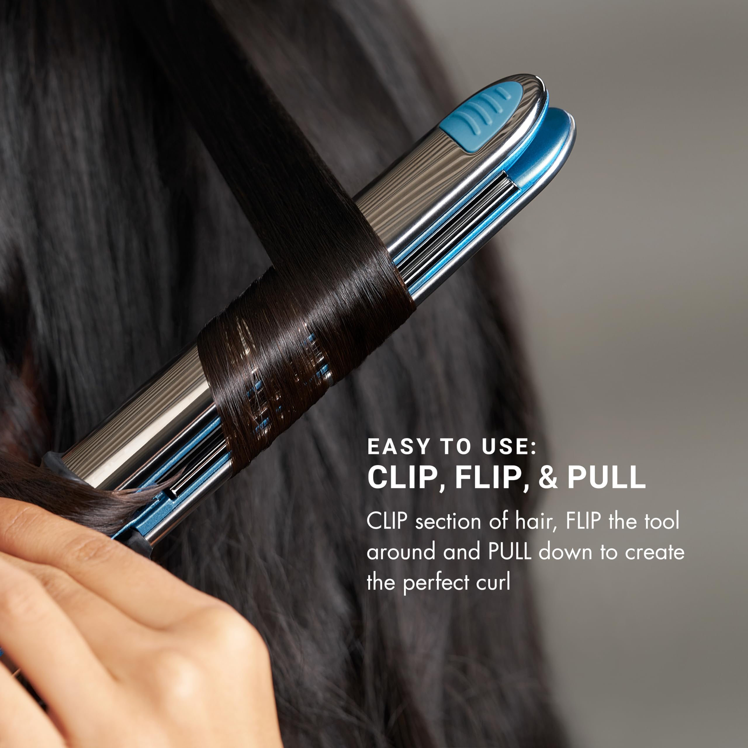 BaBylissPRO Nano Titanium Prima Ionic Hair Straightener & Curling Iron - Professional Dual Styling Tool for Smooth Straight Hair or Voluminous Curls | Perfect for Home Use, Salon Styling & Travel