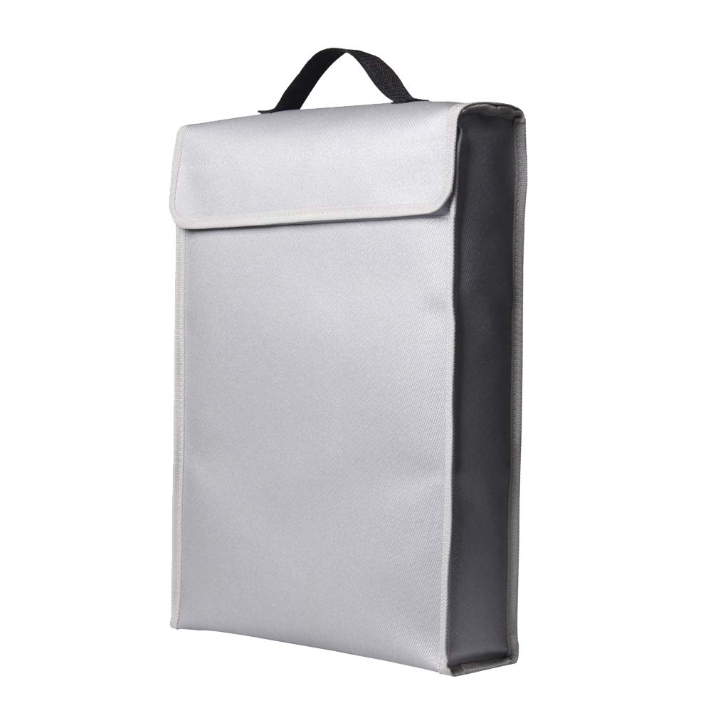 Waterproof Fireproof Document Bag - A4 Fire Resistant Waterproof Pouch for Files, Passports, Money - Ideal for Travel, Office, Emergency Protection & Storage