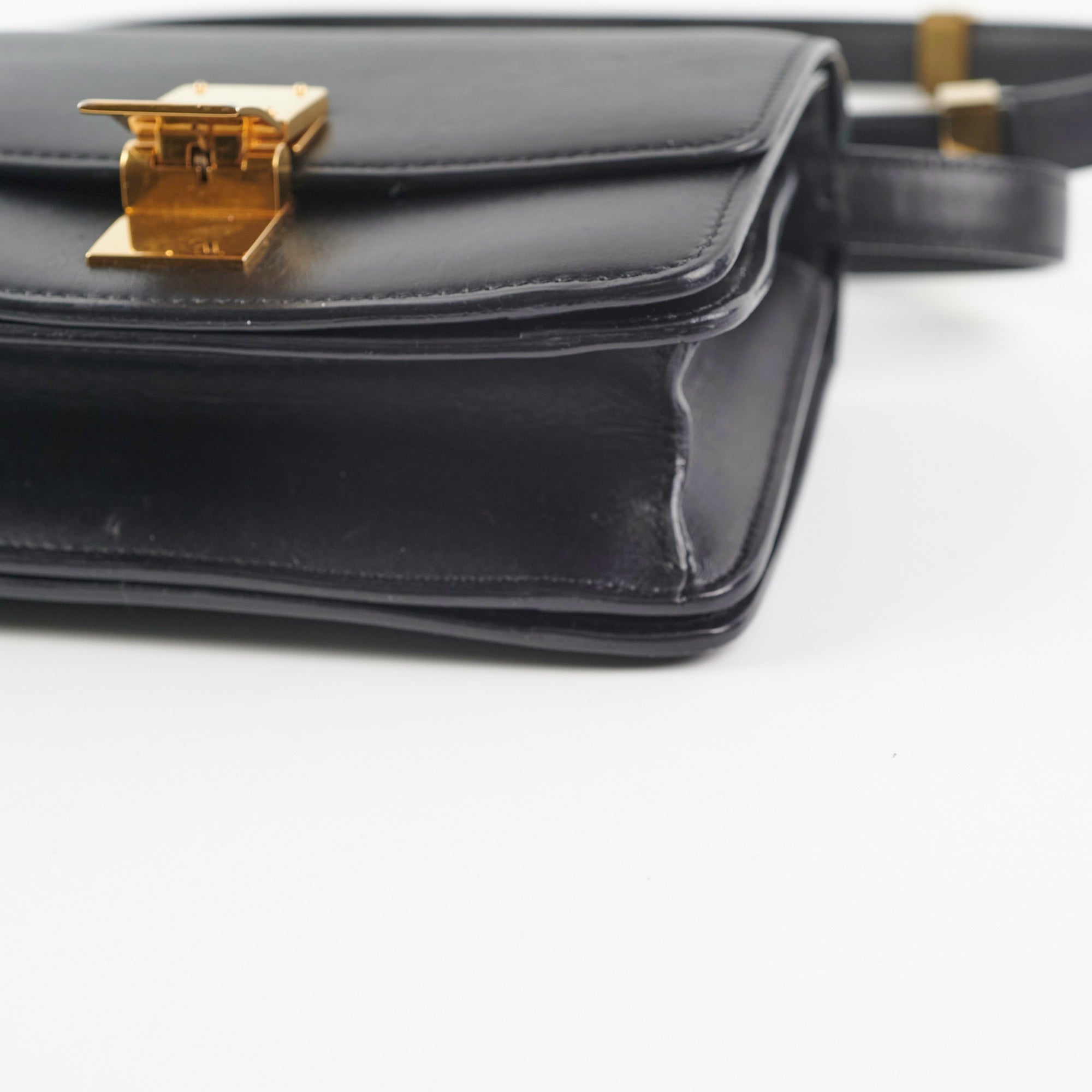 Celine Teen Box Bag in Black - Stylish Leather Crossbody Purse for Women | Perfect for Work, Travel & Everyday Use
