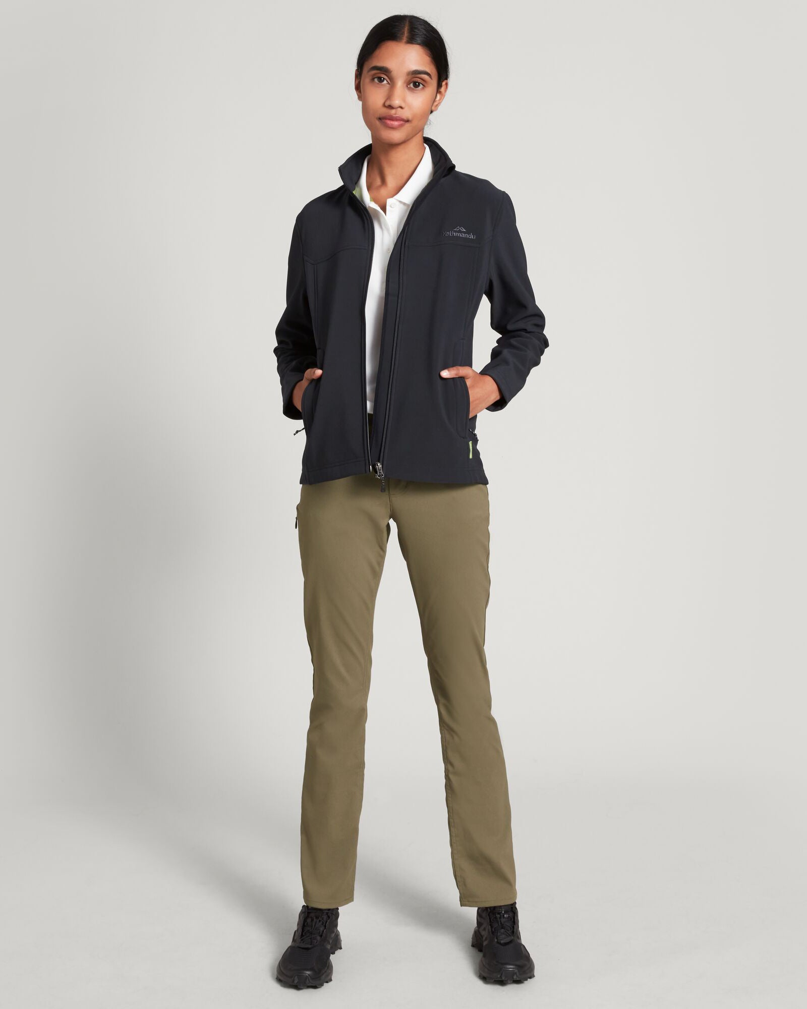 Women's Arbury Jacket - Lightweight Waterproof Windbreaker for Outdoor Activities | Black | Perfect for Hiking, Running & Travel