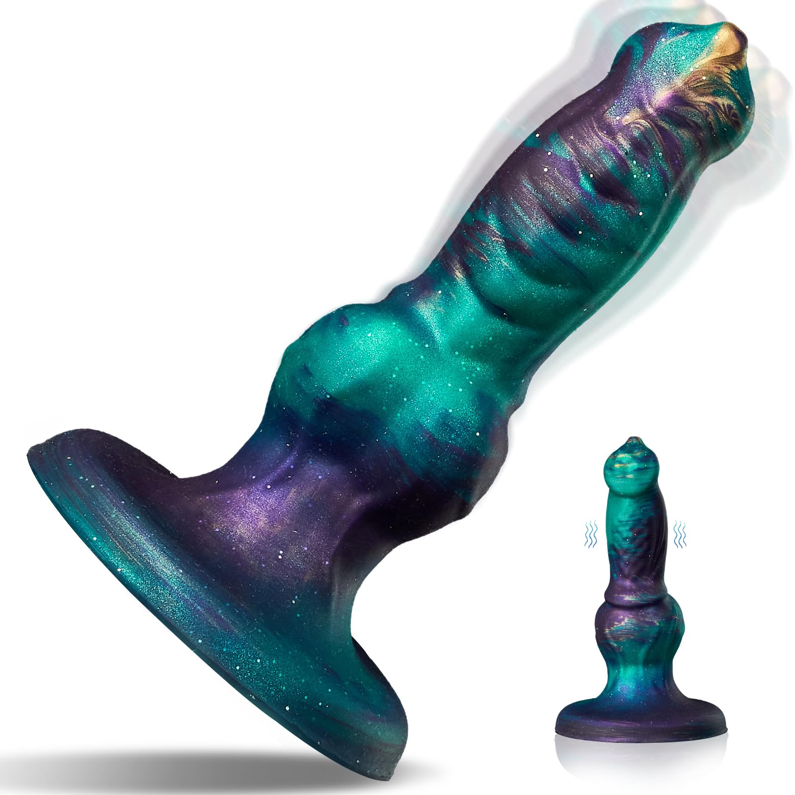 7.08 Inch Fantasy Dragon Dildo - Realistic Monster Vibrator with Suction Cup for Anal & Prostate Massage | Adult Sex Toy for Men & Women | Perfect for Solo Play, Couples Fantasy & BDSM Scenes