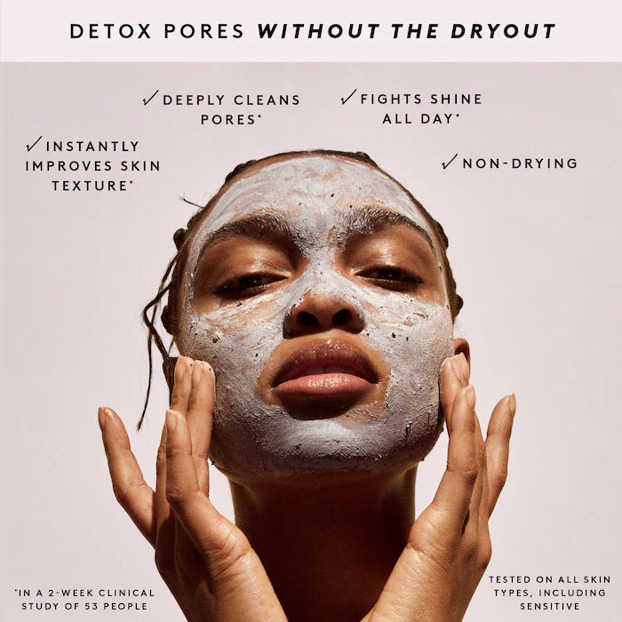 Fenty Skin Detoxifying Pore Clay Face Mask by Cookies N Clean™ - Deep Cleansing for Acne & Blackheads, Vegan & Cruelty-Free Skincare for Oily & Combination Skin