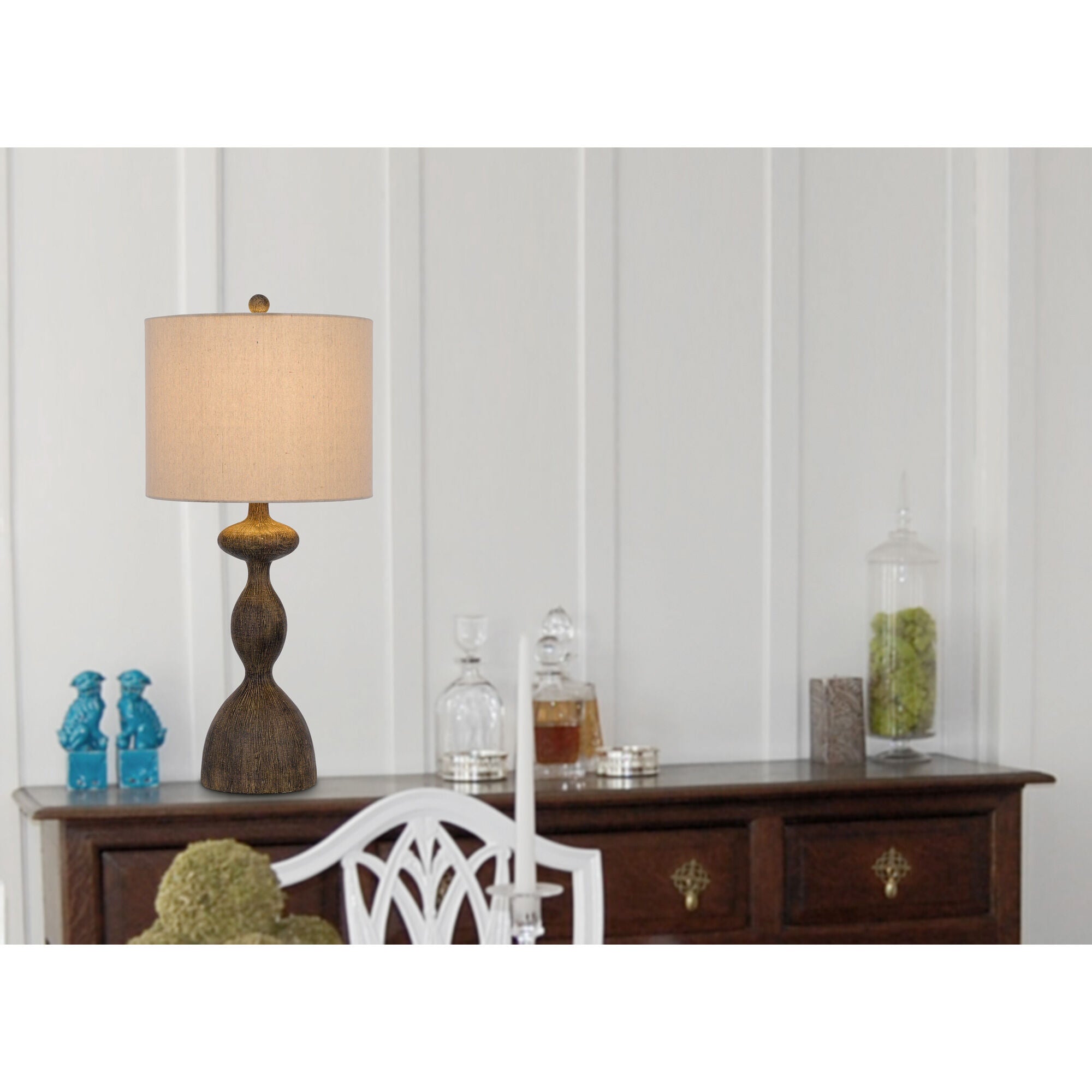 Modern Nampa Set of 2 Table Lamps - Bedside Nightstand Lighting for Bedroom, Living Room & Office - Soft Warm White Light for Cozy Ambience
