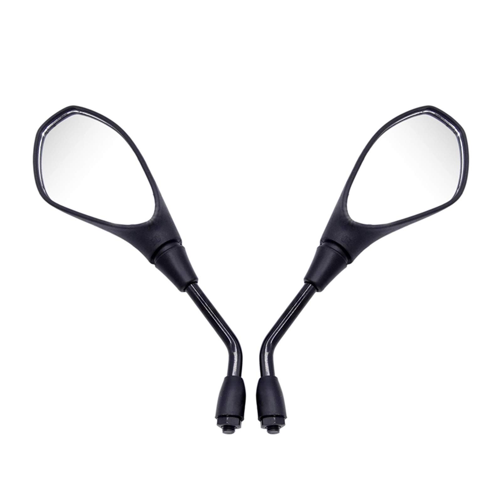 2Pcs Universal 10mm Motorcycle Rearview Mirrors - Left & Right Side Mirrors for BMW R1200GS, R1200RT - Durable Housing, Wide View Angle - Perfect for Highway Riding and Urban Commuting