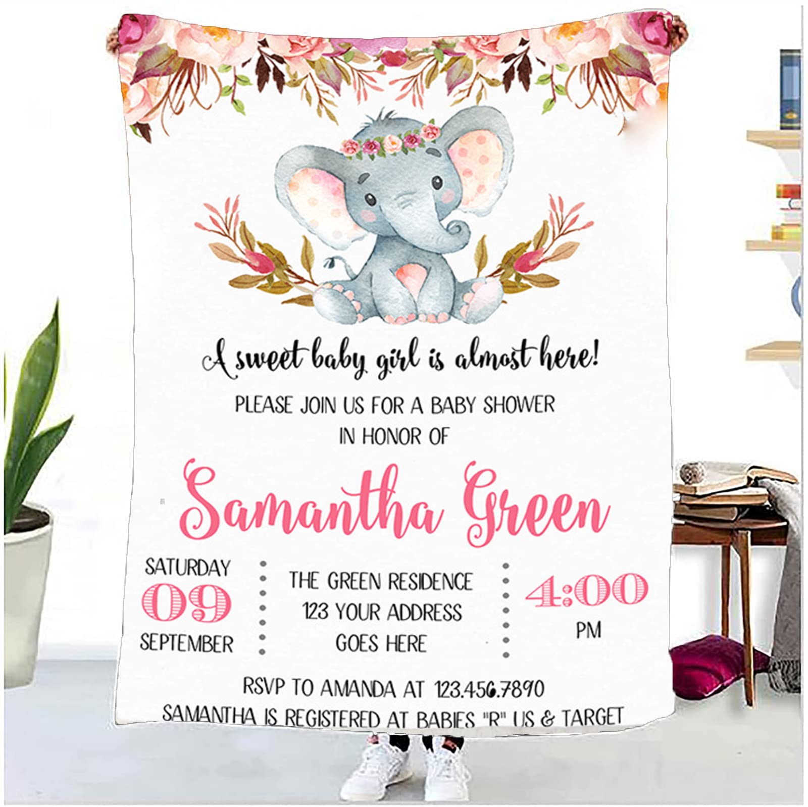Personalized Fleece Throw Blanket for Daughter - Super Soft & Cozy Flannel Letter Blanket with Inspirational Message - 100x150cm Air Mail Quilt - Perfect for Bed, Sofa & Healing Comfort