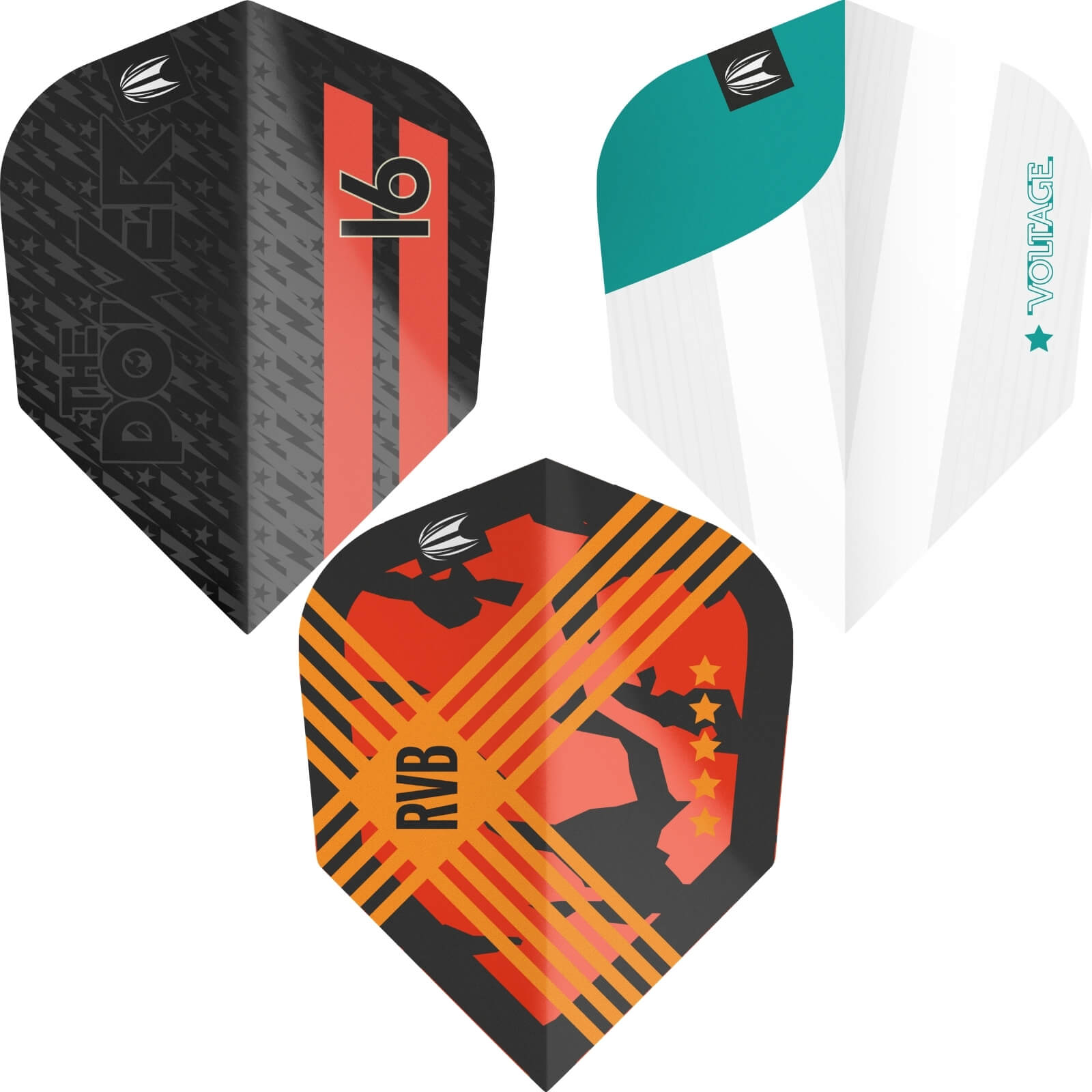 Pro Player Ten X Dart Flights - Premium Durable Dart Accessories for Professional & Casual Play - Perfect for Bars, Tournaments & Home Practice