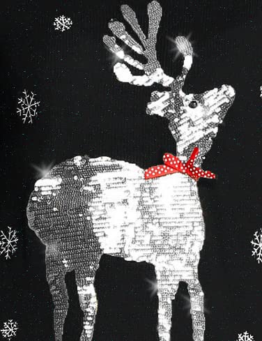Funny Ugly Christmas Sweater for Women with Reindeer Design - Cozy Knit Holiday Sweater for Xmas Parties & Family Gatherings