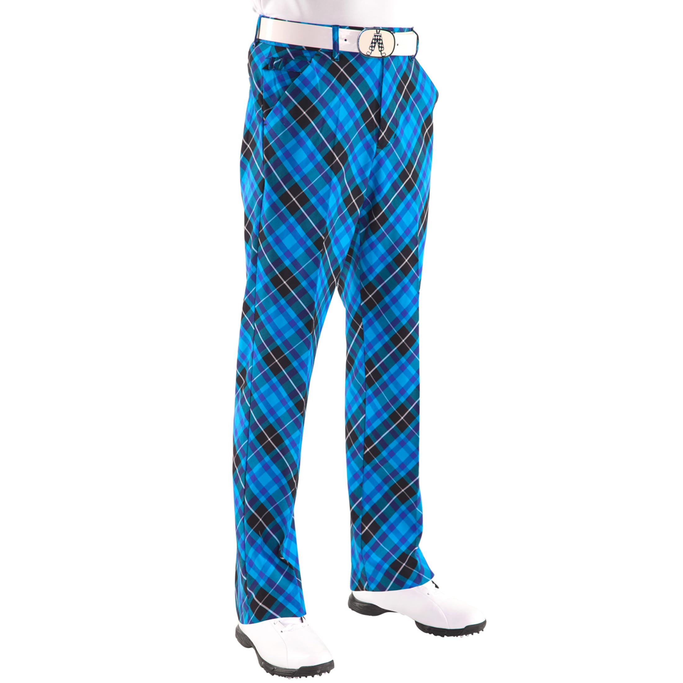 Royal & Awesome Men's Crazy Golf Pants - Funny Plaid Slacks with Colorful Funky Patterns | Perfect for Golf Tournaments, Casual Wear & Themed Parties