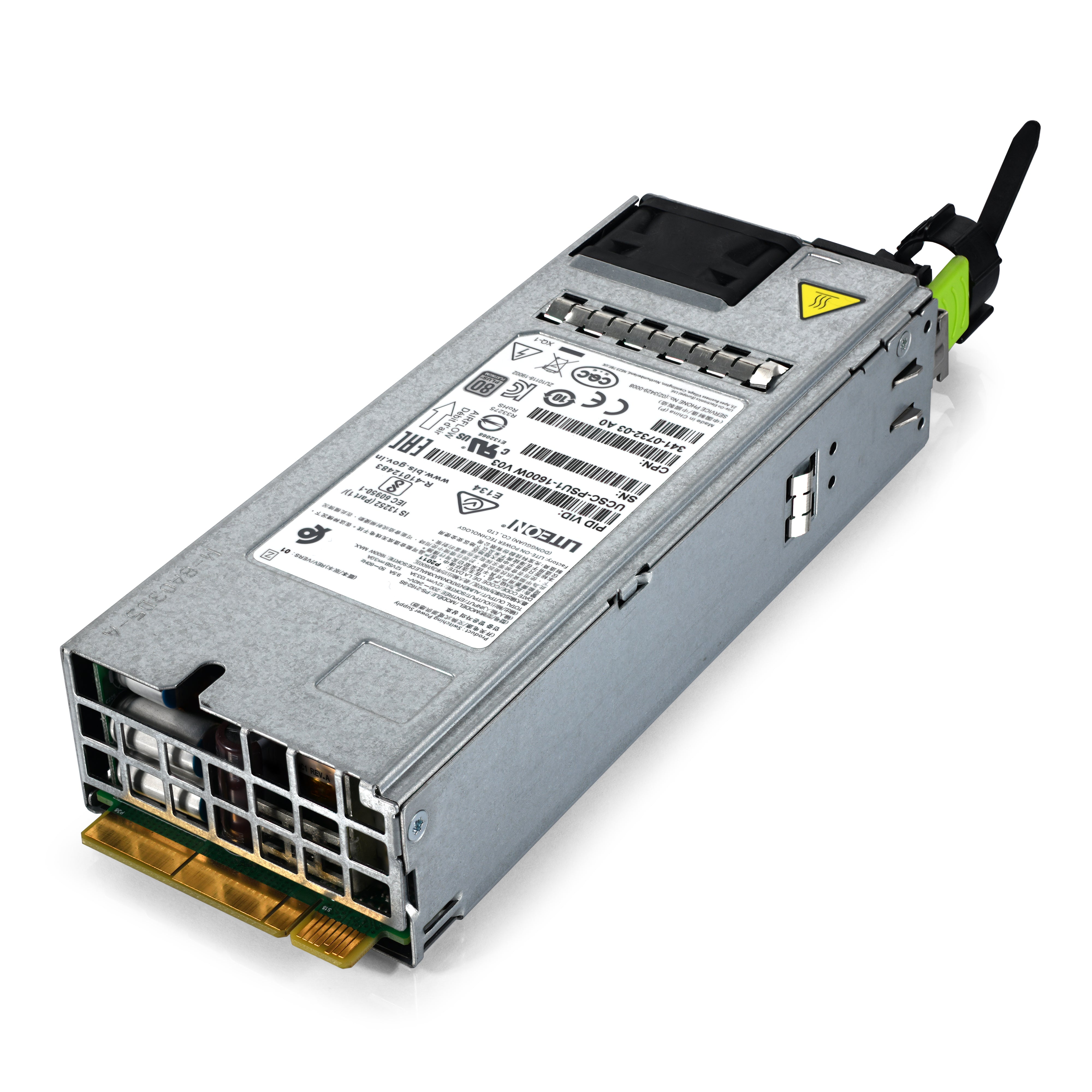 Cisco UCS 1400W Power Supply Unit (PSU) - 100-240V AC Input - Model 341-0732-03 A0 - UCSC-PSU1-1600W-V03 - Replacement Server PSU for Data Centers & Enterprise IT Infrastructure