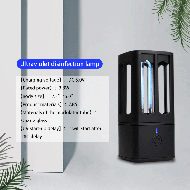 Portable UV Sterilization Lamp - USB Rechargeable Germicidal Light for Home, Travel & Baby Items | Kills 99.9% of Bacteria & Viruses | Compact Disinfection for Phones, Keys, Masks & More