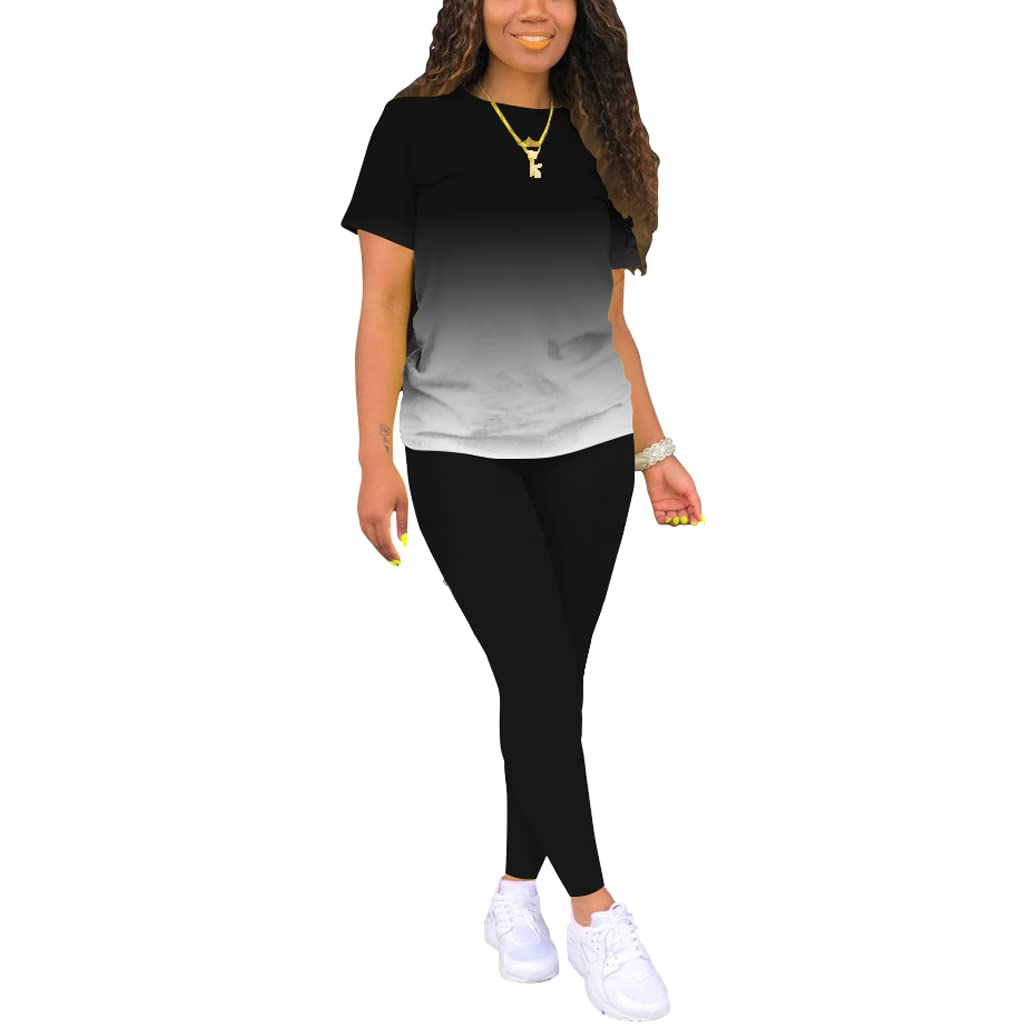 Mrskoala Women's 2-Piece Outfits Summer Matching Jogger Sets - Casual Loungewear Tracksuit for Yoga, Running & Streetwear Fashion
