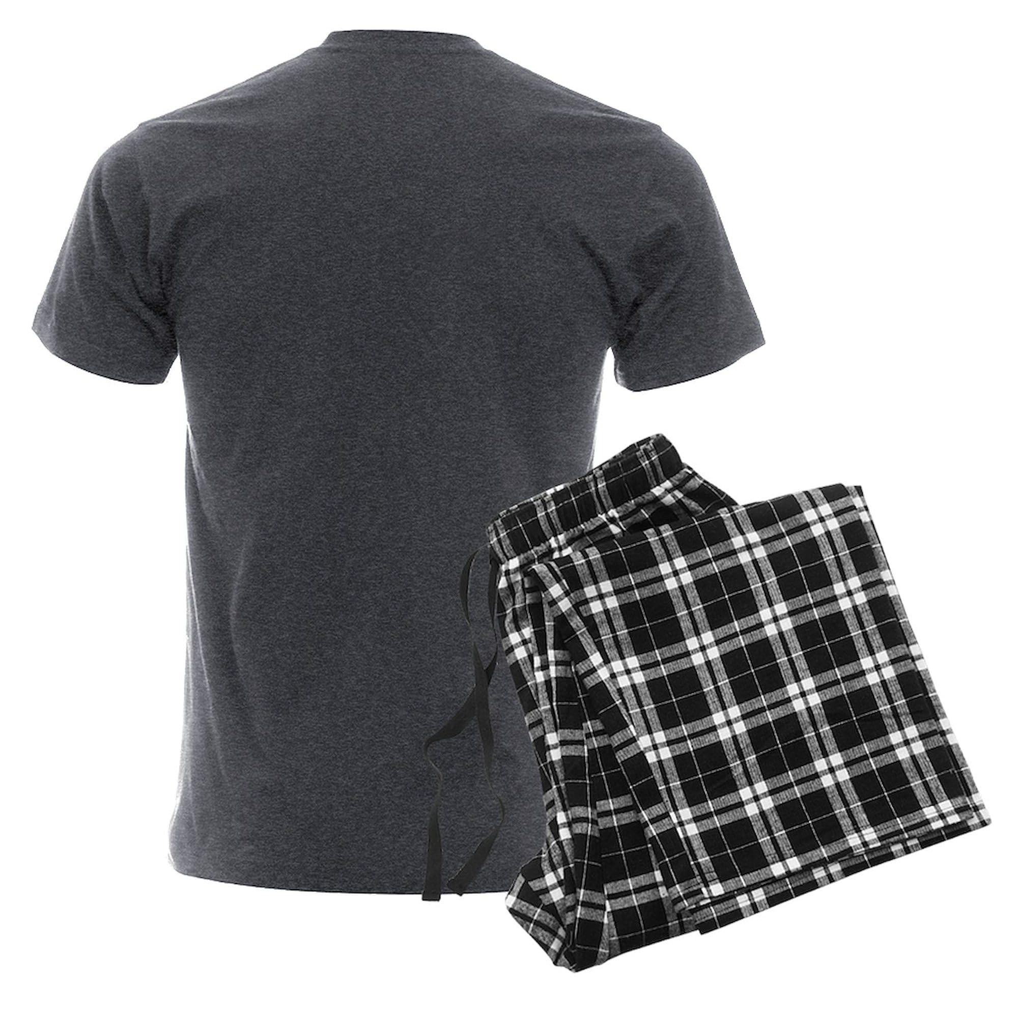 Chemistree Men's Charcoal Pajama Set - Funny Science Christmas Pajamas for Men - Cozy Holiday Sleepwear for Christmas Parties & Family Gatherings