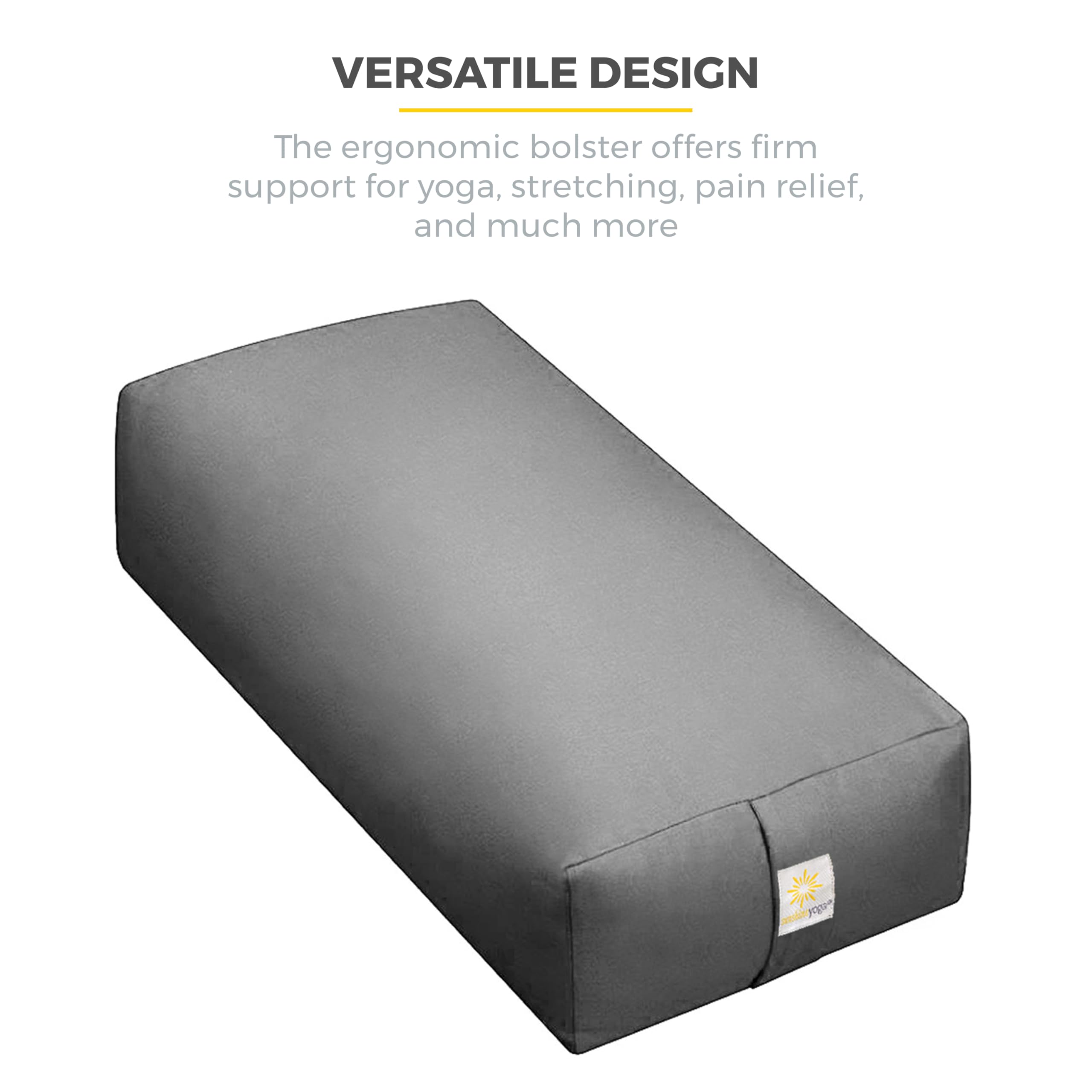 Sunshine Yoga Extra Firm Large Yoga Bolster - 24