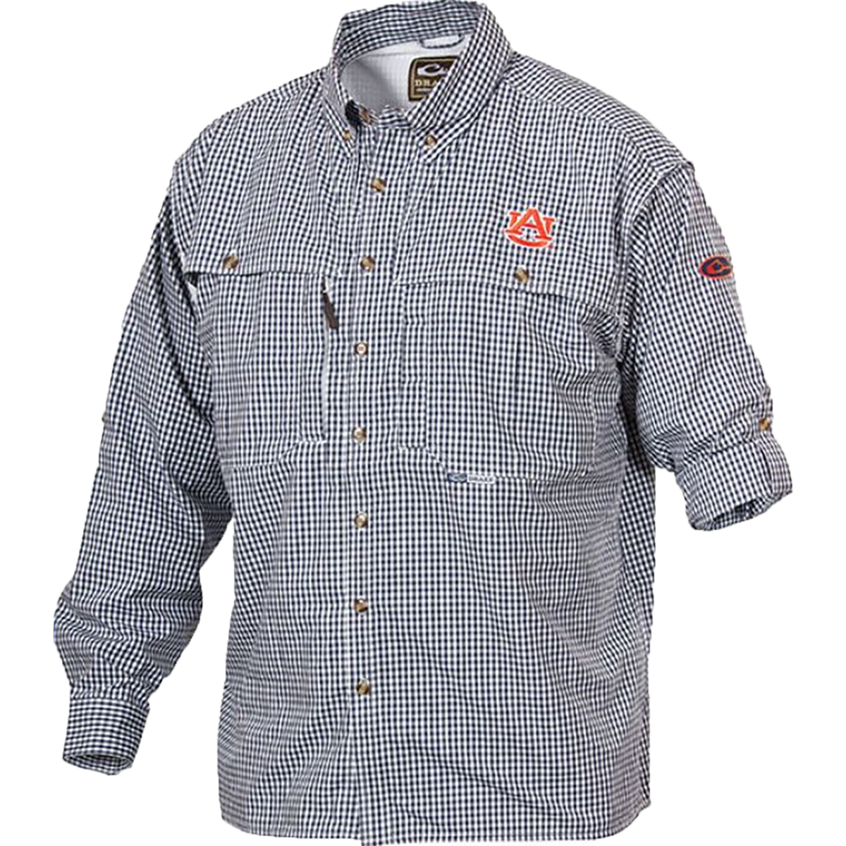Auburn Plaid Wingshooter's Shirt - Men's Long Sleeve Hunting Shirt for Outdoor Shooting & Casual Wear - Durable & Comfortable Flannel for Hunting, Camping, and Fall Fashion