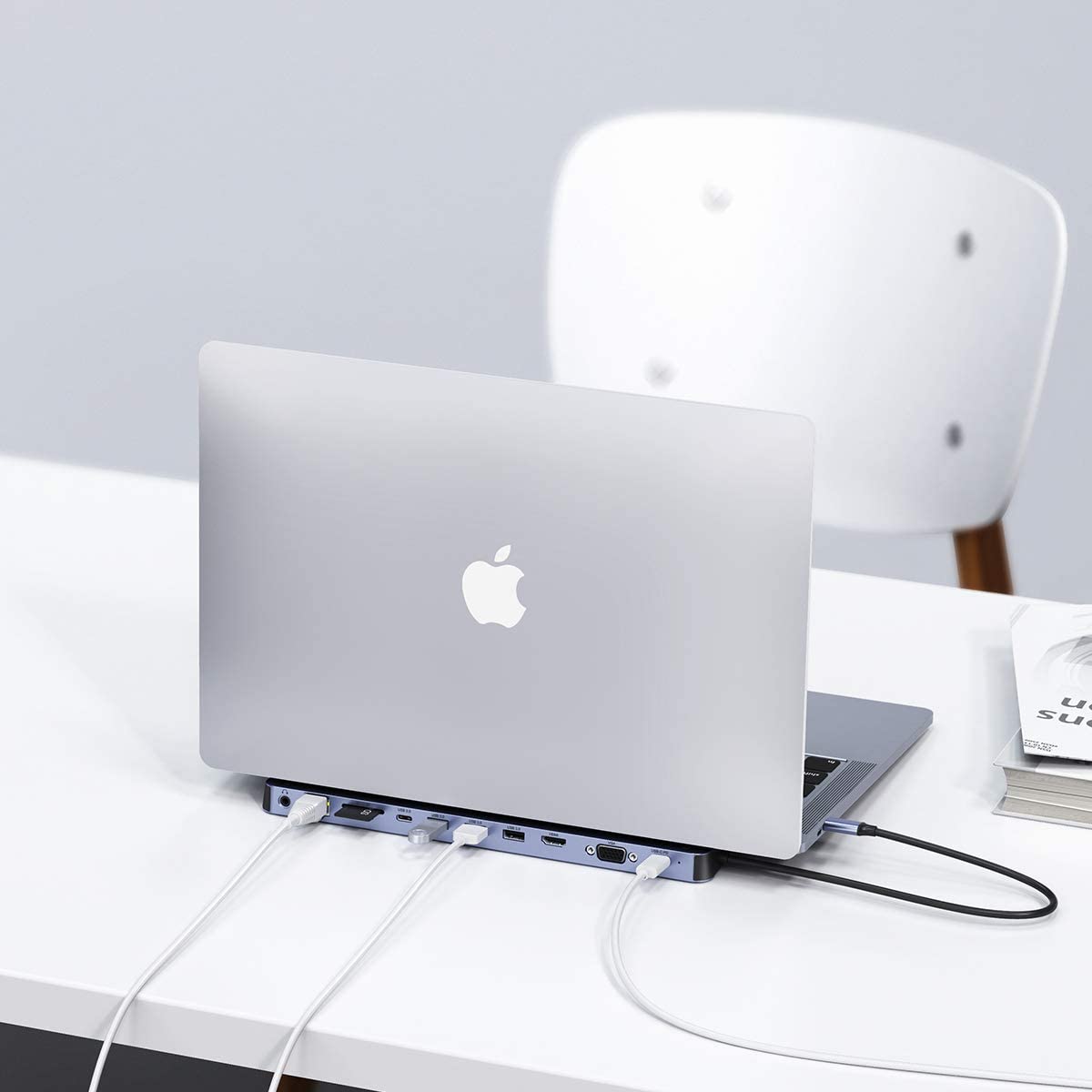 Choetech HUB M20 11-in-1 USB C Docking Station for MacBook Pro - 4K HDMI, USB 3.0 Ports, SD/TF Card Reader - Perfect for Home Office, Video Editing & Multi-Screen Workstations