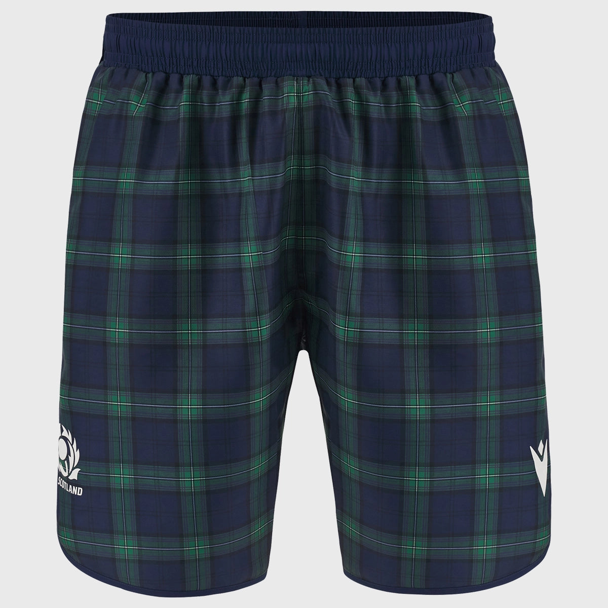 Scotland Rugby Tartan Shorts - Official Macron Sportswear for Men | Perfect for Rugby Matches, Training & Casual Wear