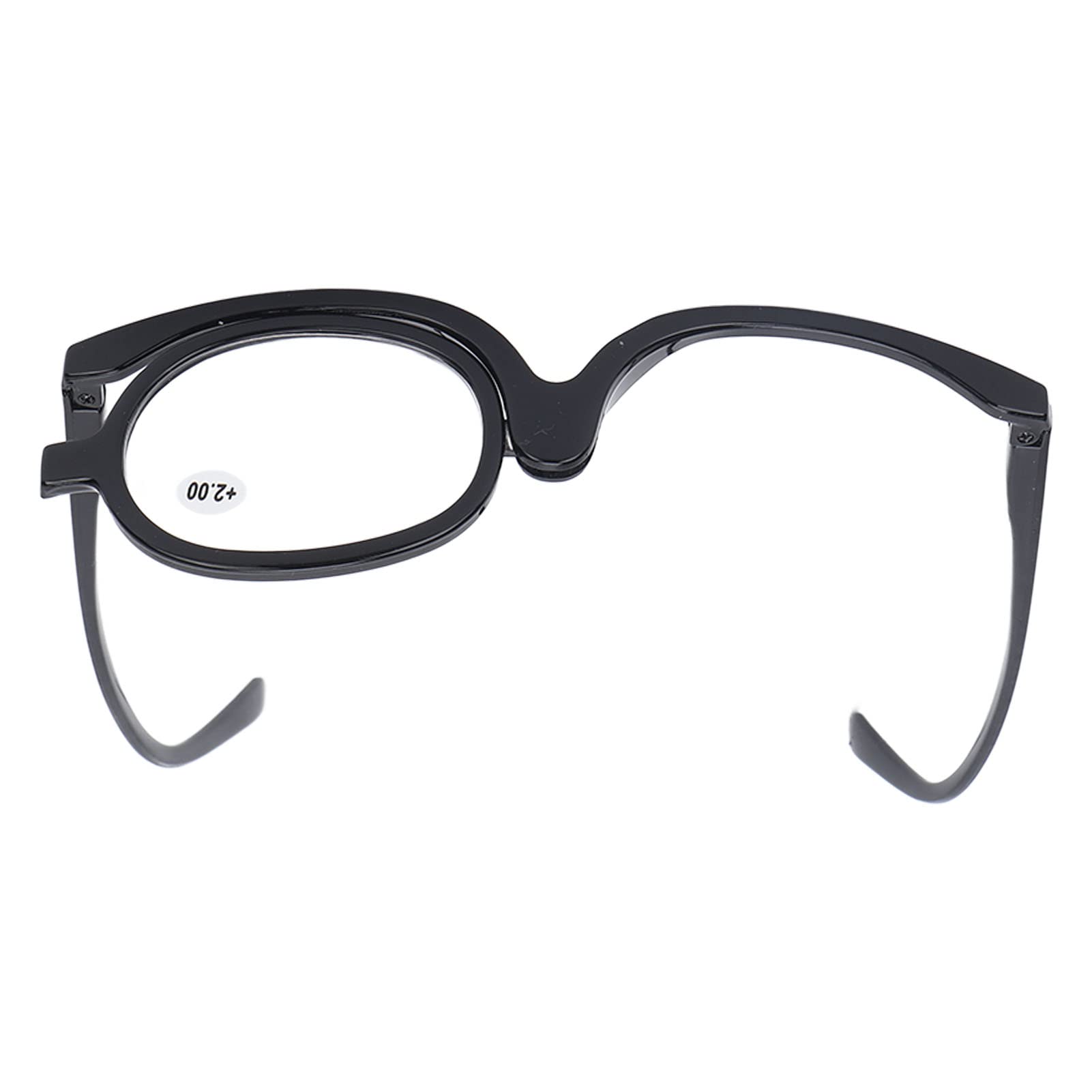 Single Lens Makeup Glasses – Acrylic Scratch-Resistant Lightweight Magnifying Glasses (+2.00 Strength) for Precise Eyebrow Shaping, Eyeliner & Lash Application – Perfect for Home, Salon & Travel Makeup Kits