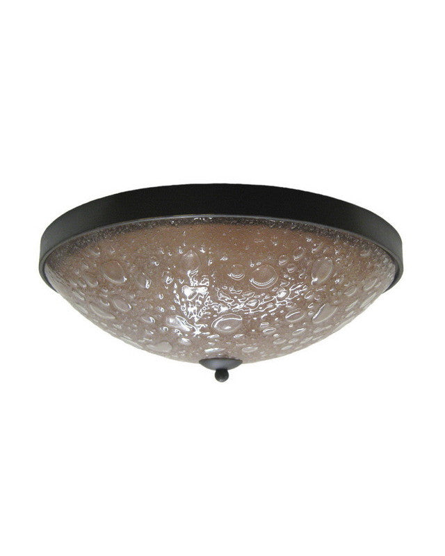 Kalco Lighting 6172 FTP 3-Light Energy Efficient Fluorescent Outdoor Flush Mount Ceiling Fixture - Tawny Port Finish for Porch, Patio & Garage Lighting
