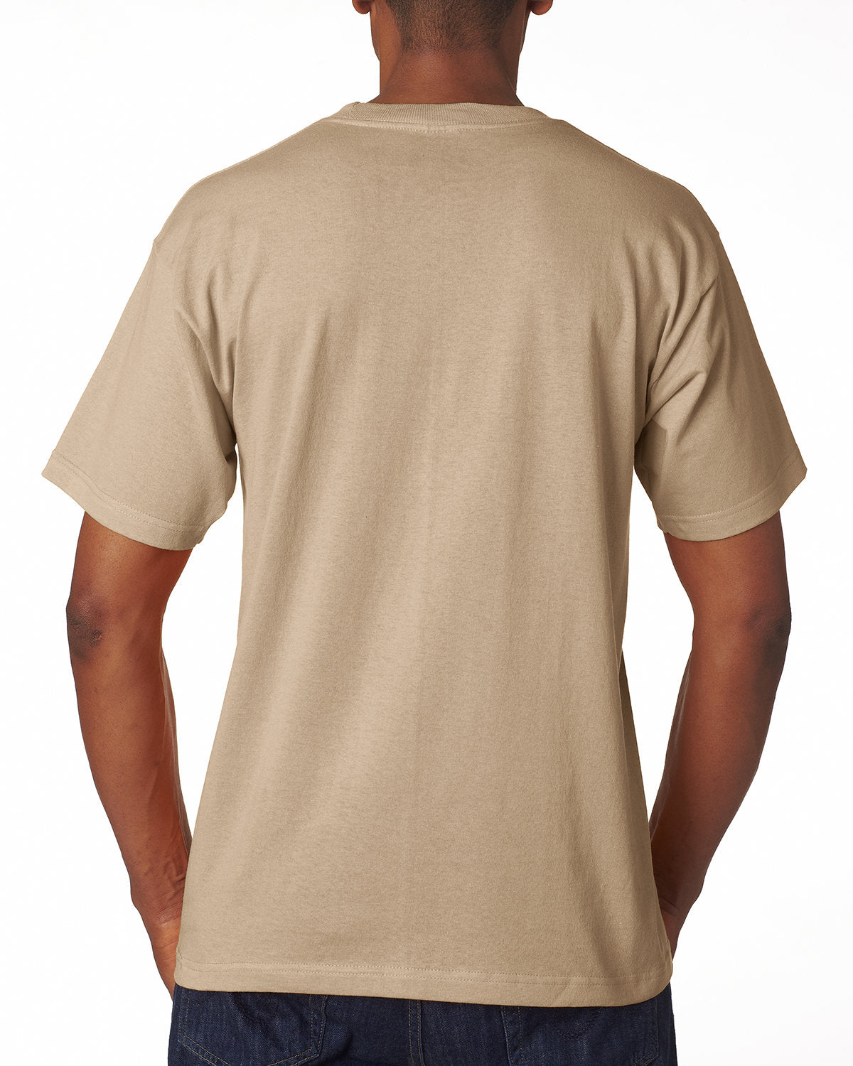 Bayside BA5100 Men's 100% Cotton T-Shirt - Soft 6.1 oz Crew Neck Tee for Casual Wear, Gym & Everyday Comfort