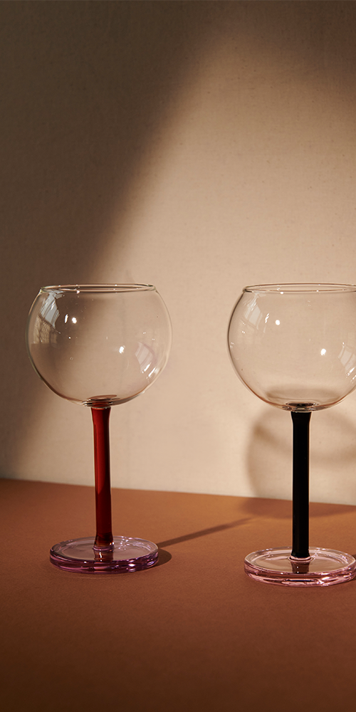 Premium Bilboquet Wine Glasses Set of 4 - Elegant Stemware for Red & White Wine - Perfect for Dinner Parties, Weddings & Home Entertaining