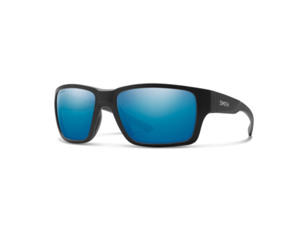 Smith Outback Rectangle Polarized Sunglasses for Men – UV Protection, Stylish & Durable – Includes Free Designer iWear Eyewear Care Kit | Perfect for Driving, Outdoor Adventures & Everyday Fashion