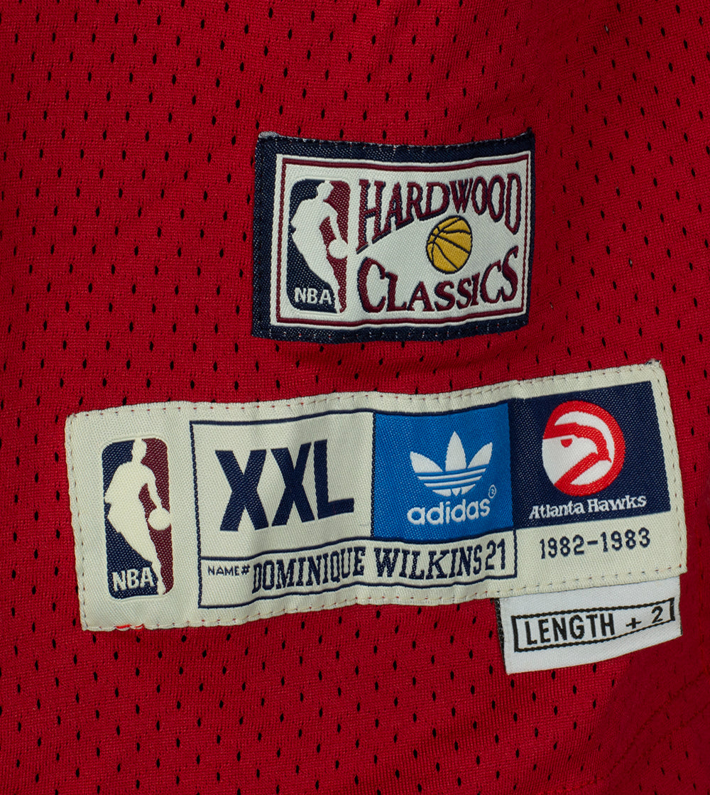Dominique Wilkins Autographed Atlanta Hawks Adidas Hardwood Classics Jersey - Authentic Signed NBA Basketball Memorabilia - Perfect for Collectors, Fans, and Sports Decor