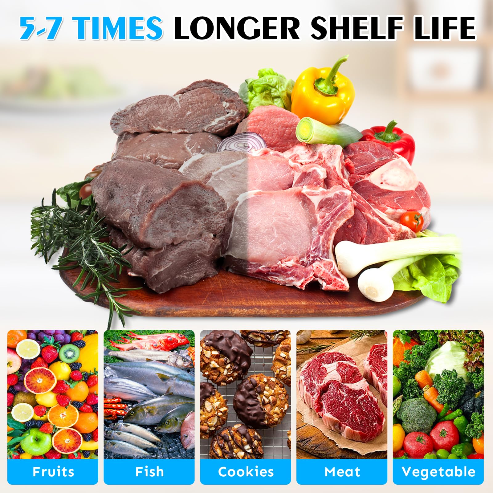 BPA-Free Vacuum Sealer Food Saver Rolls 10