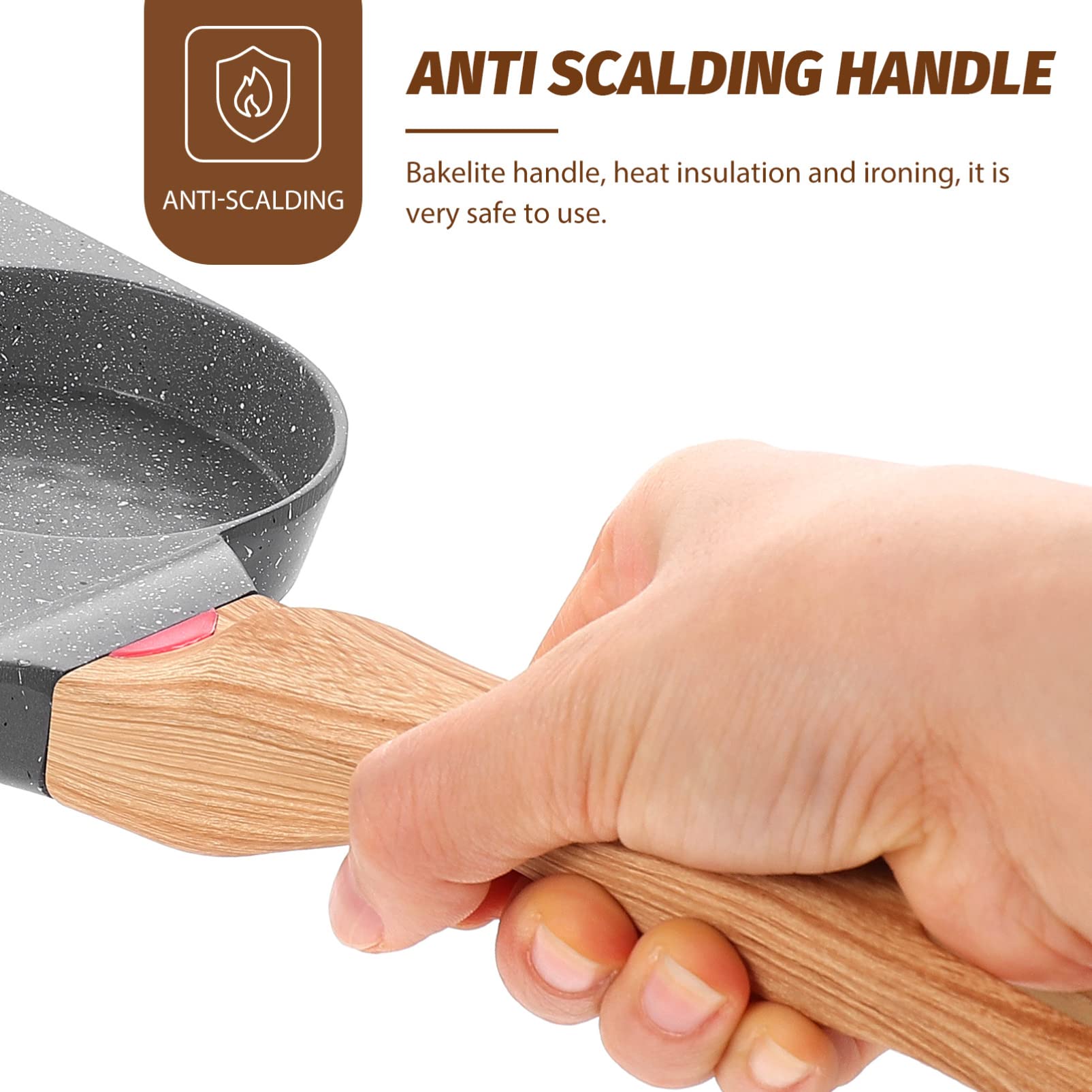 **Beavorty 4-Hole Nonstick Burger Pan - Divided Grill & Muffin Pan for Eggs, Breakfast Skillet, Poached Eggs Maker - Perfect for Burgers, Sandwiches & Healthy Cooking (Water-Based Coating)**