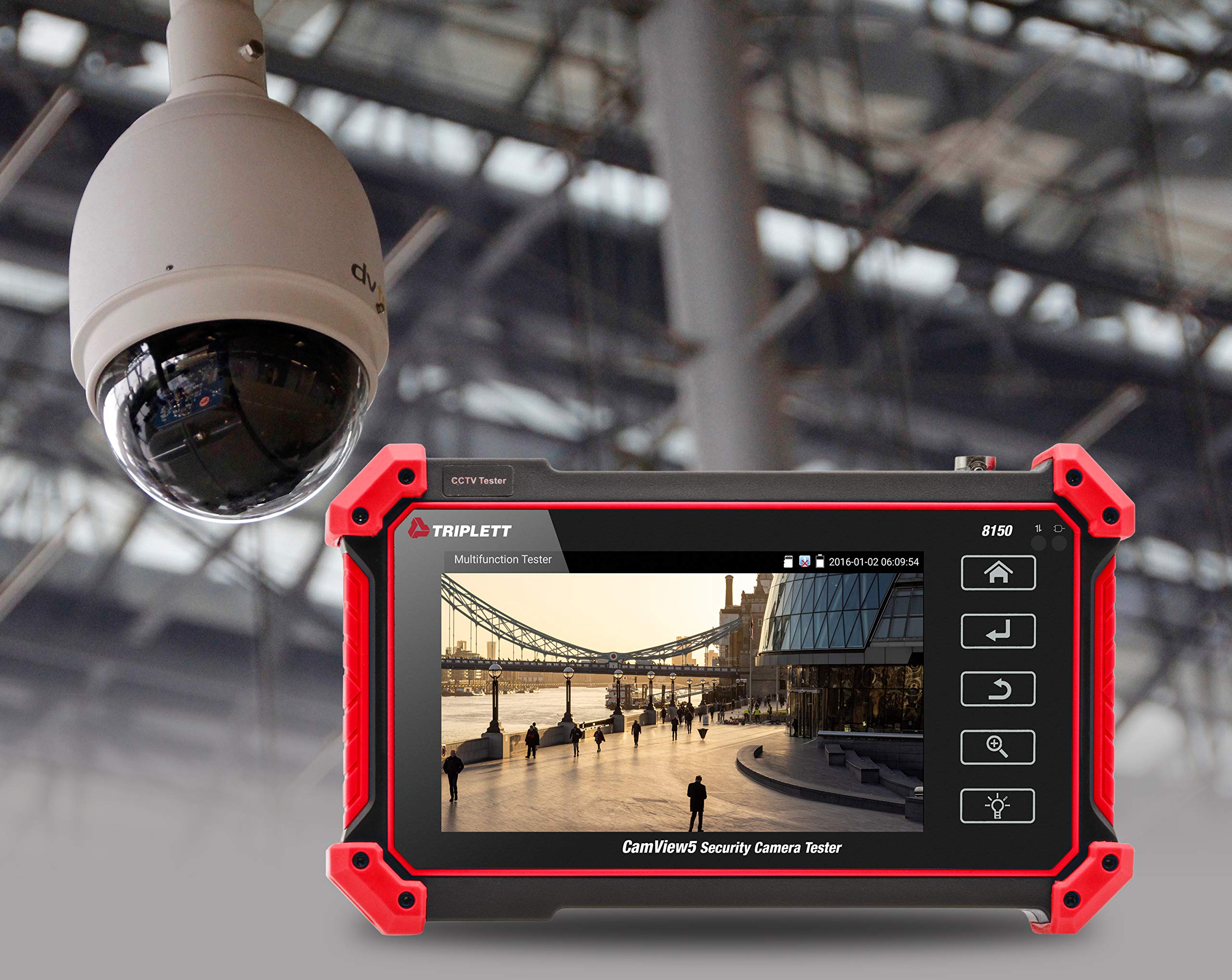 Triplett 8150 CamView IP Pro 5 CCTV Security Camera Tester with 5