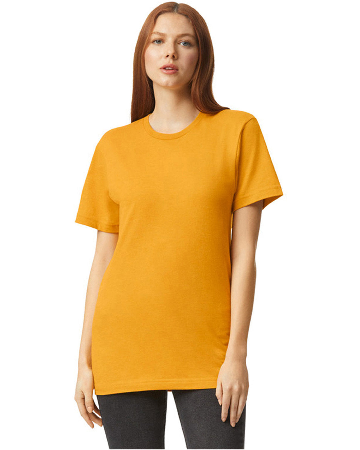 American Apparel 2001CVC Unisex Crew Neck T-Shirt - Soft Cotton Blend Tee for Men & Women | Perfect for Casual Wear, Gym, and Everyday Outfits