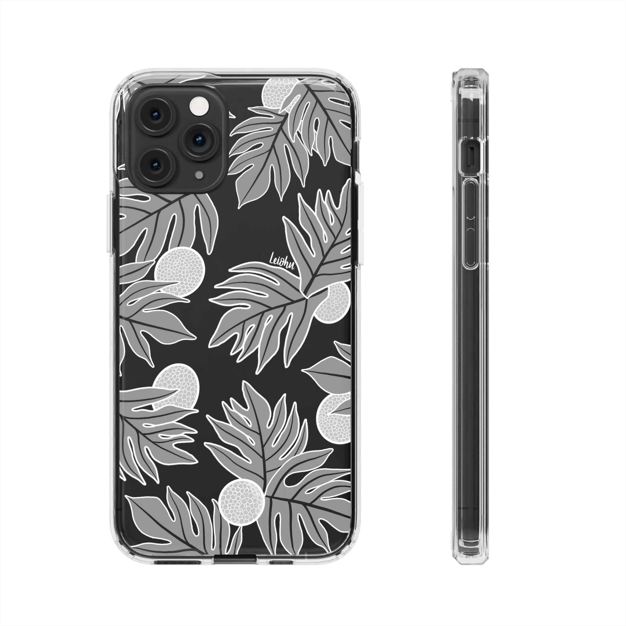 Premium Ulu Ke'oke'o Clear Phone Case - Shockproof & Scratch-Resistant Protective Cover for iPhone 14/13/12/11 Pro Max - Perfect for Outdoor Adventures, Travel & Daily Use