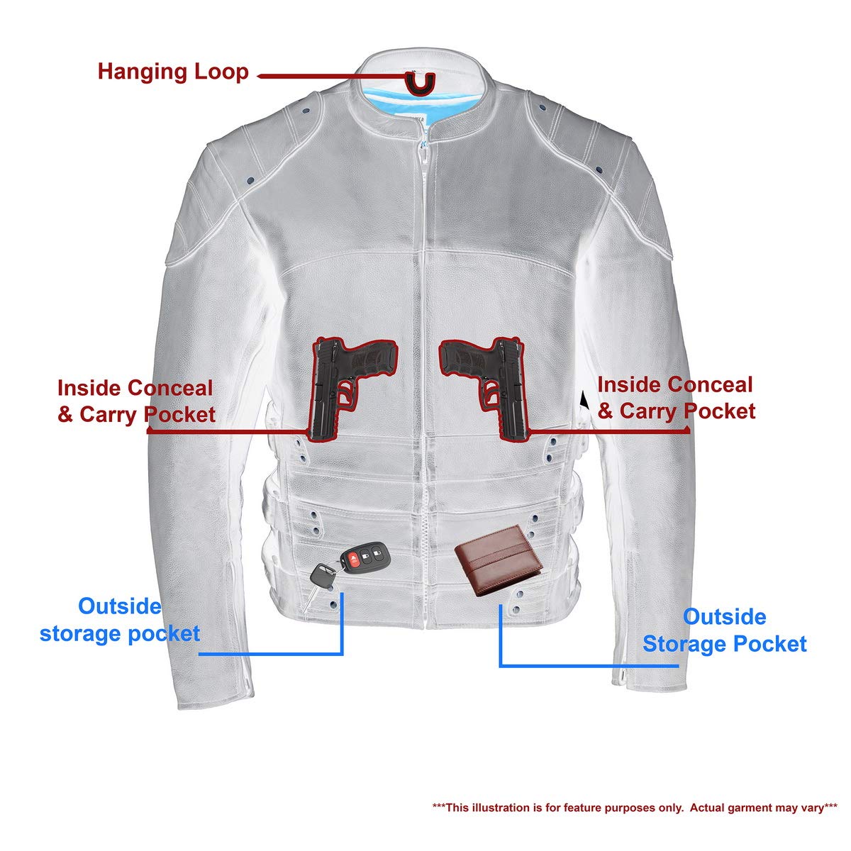 Milwaukee Men's Motorcycle Jacket - Durable Leather Biker Jacket for Riding & Outdoor Adventures - Perfect for Motorcycle Enthusiasts & Casual Wear