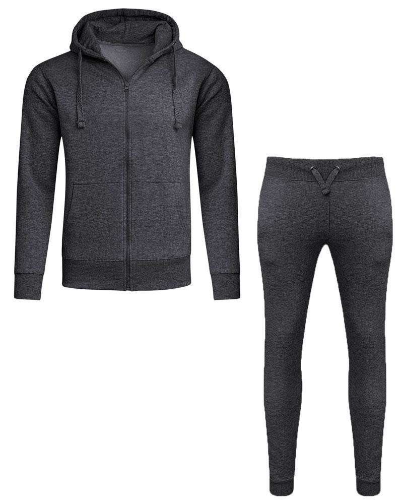 Men's Fleece Tracksuit Set - Zip-Up Hoodie & Jogger Pants for Gym, Running, Casual Wear & Sports | Lightweight & Comfortable Workout Outfit for Men