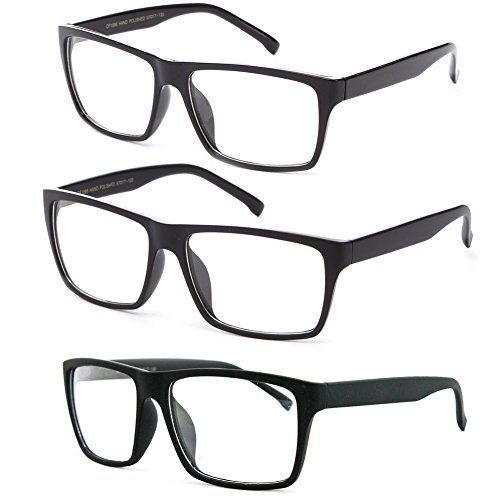 3 Pack Black, Matte Black, Rubber Black