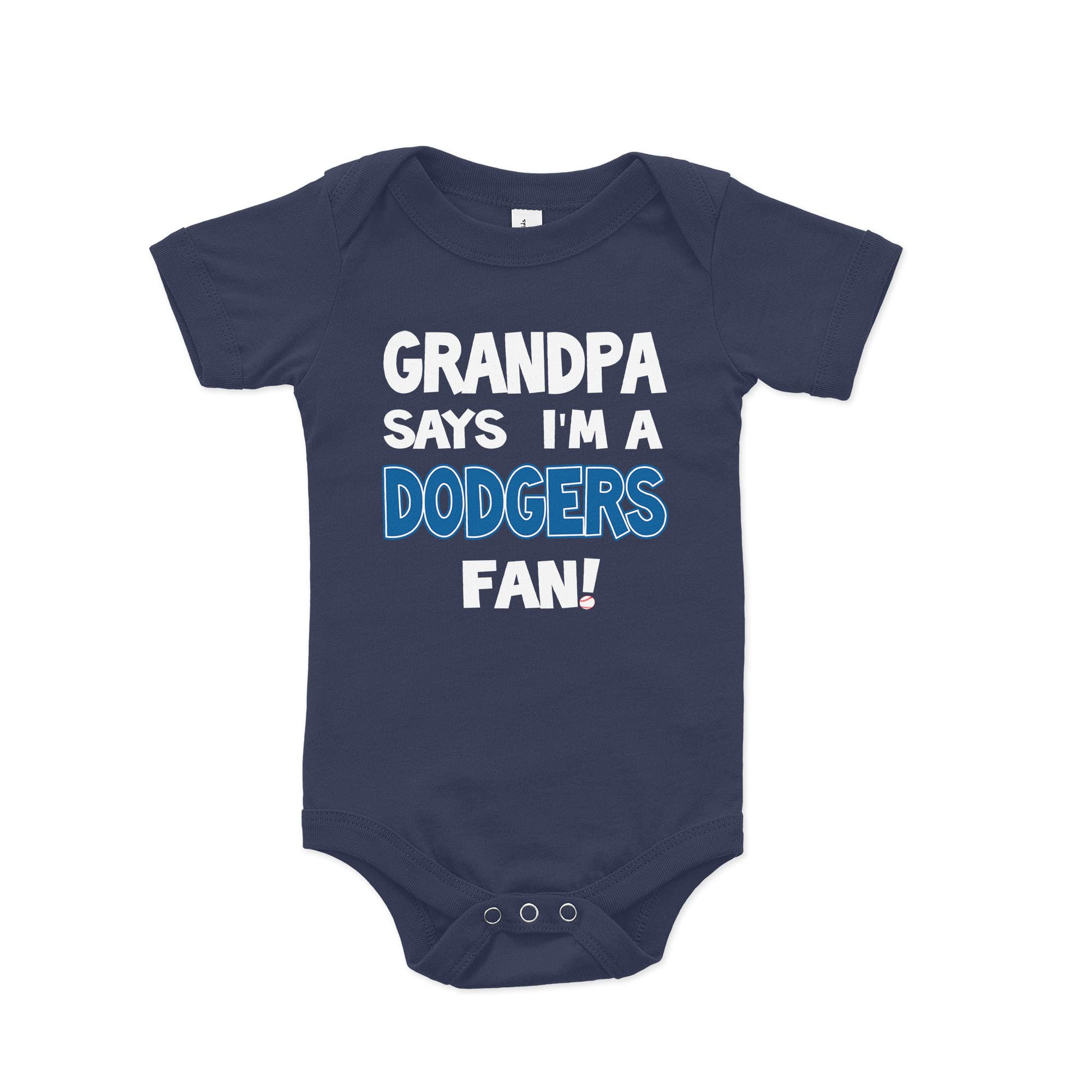 NanyCrafts Dodgers Fan Baby Bodysuit - Cute Baseball Outfit for Boys & Girls - Perfect for Game Day, Family Photos & Fan Events