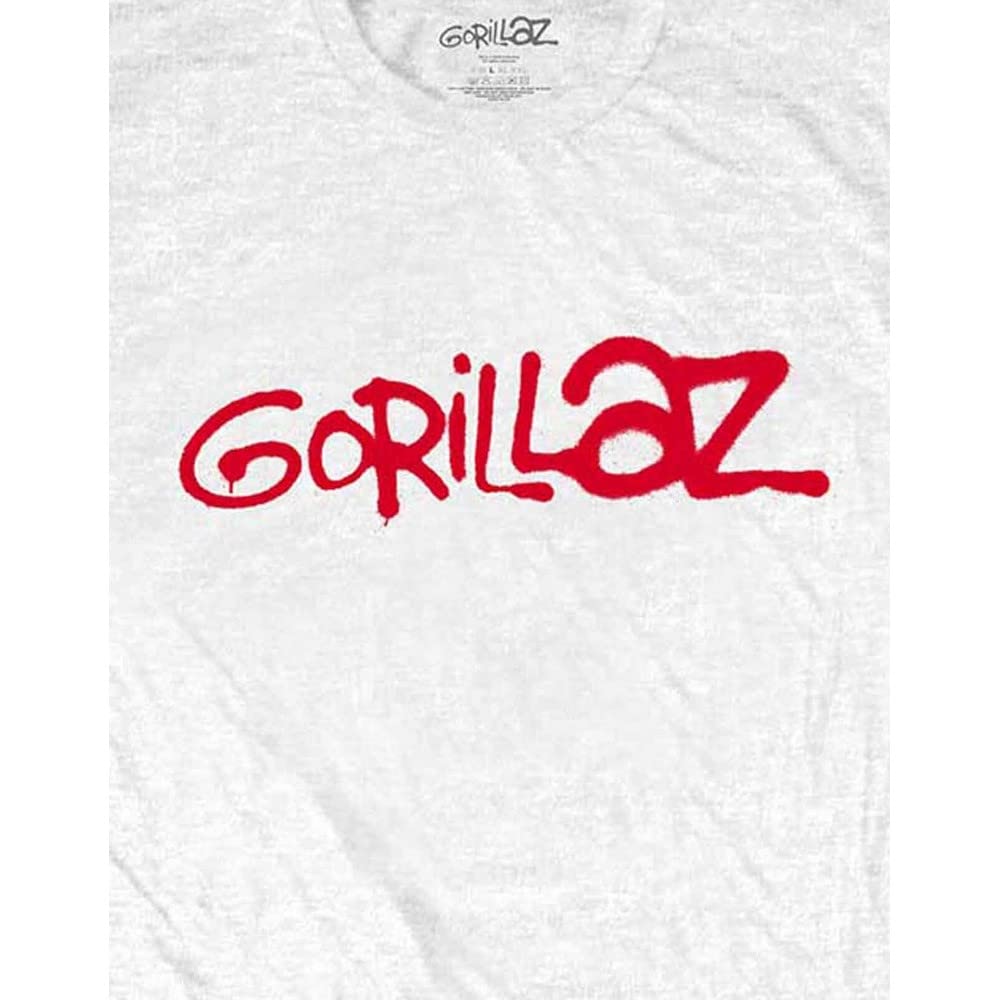 Official Gorillaz Band Logo T-Shirt for Men - Black, Medium Size | Perfect for Concerts, Casual Wear & Music Fans