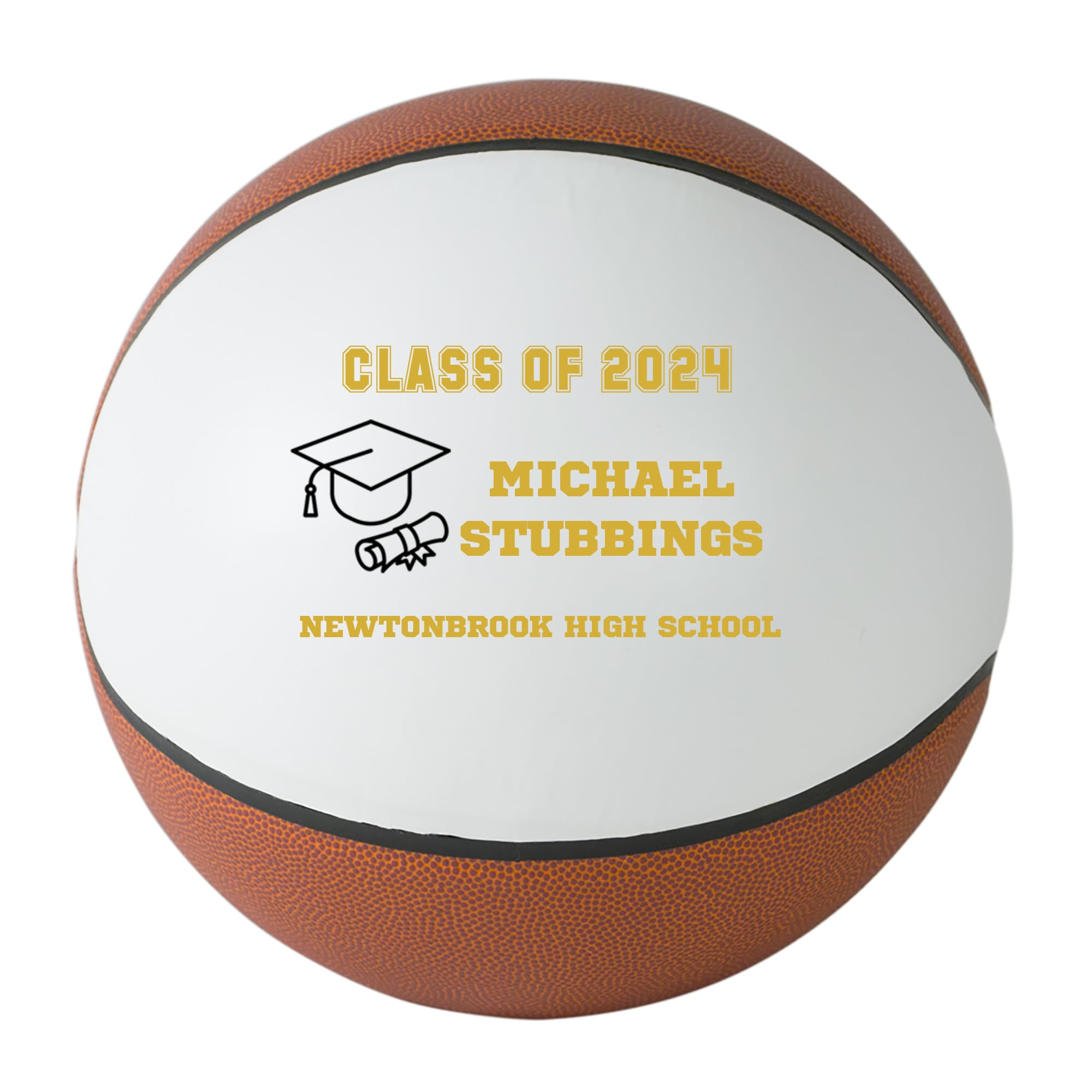 Custom Personalized 2023 Graduation Basketball - Class of 2023 Gift for High School Seniors - Perfect Graduation Present for Boys & Girls - Great for Graduation Parties & Senior Night Celebrations