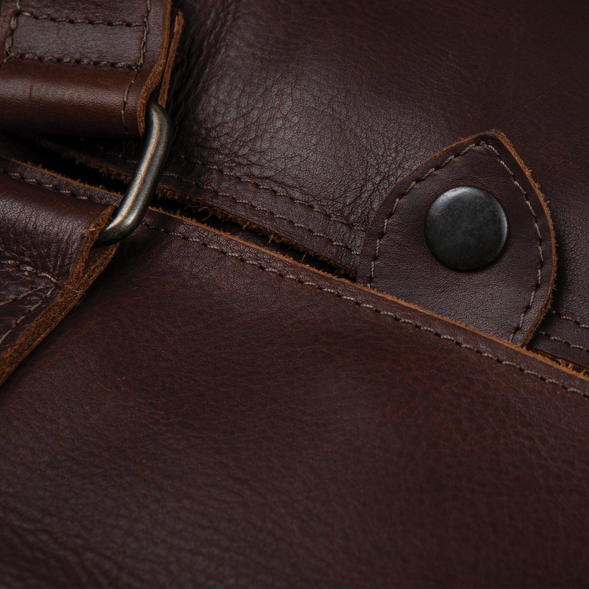 Premium Genuine Leather Briefcase for Men & Women - Professional Business Laptop Bag with Multiple Pockets - Perfect for Office, Travel & Commuting