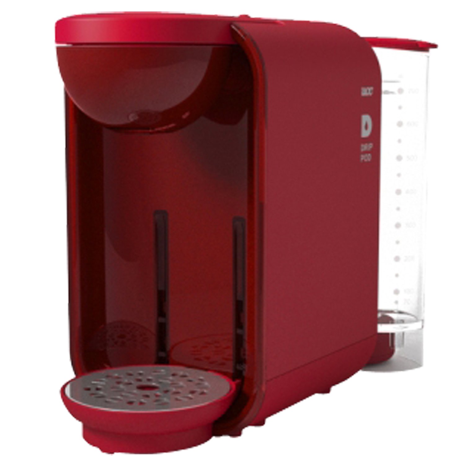 UCC DRIP POD Coffee Maker Extractor - Cherry Red DP1R for Single Serve Brewing | Perfect for Home, Office & Travel Use