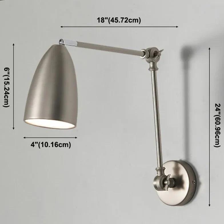 Adjustable Conical Shade Bedside Spotlight - Perfect for Reading, Nightstand Lighting & Bedroom Decor
