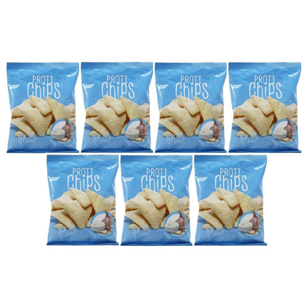 BariatricPal Proti Diet High Protein Chips - Ranch Flavor, Low Carb, Keto Friendly Snack (7 Bags) | Perfect for Weight Loss, Healthy Lifestyle & On-the-Go Nutrition