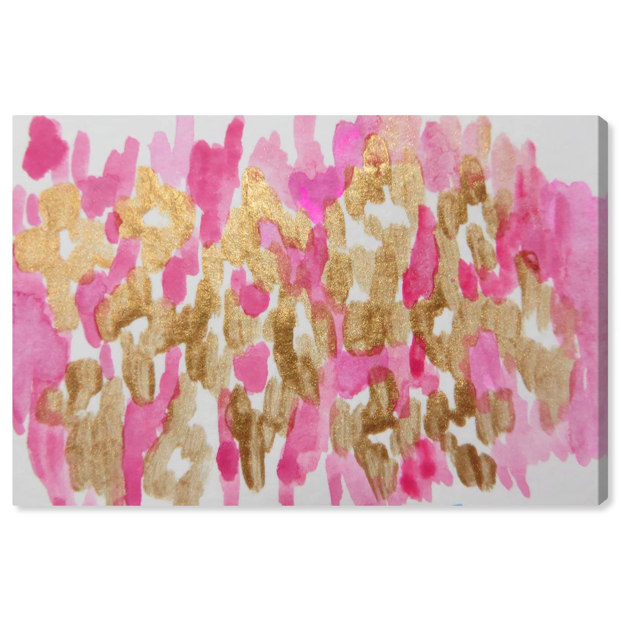 Oliver Gal Artist Co. Abstract Canvas Wall Art 'Damisela' Painting - Pink Ready to Hang Home Decor for Living Room, Bedroom & Bathroom - 36x24 Inches - Perfect for Modern Interior Design & Gift Giving