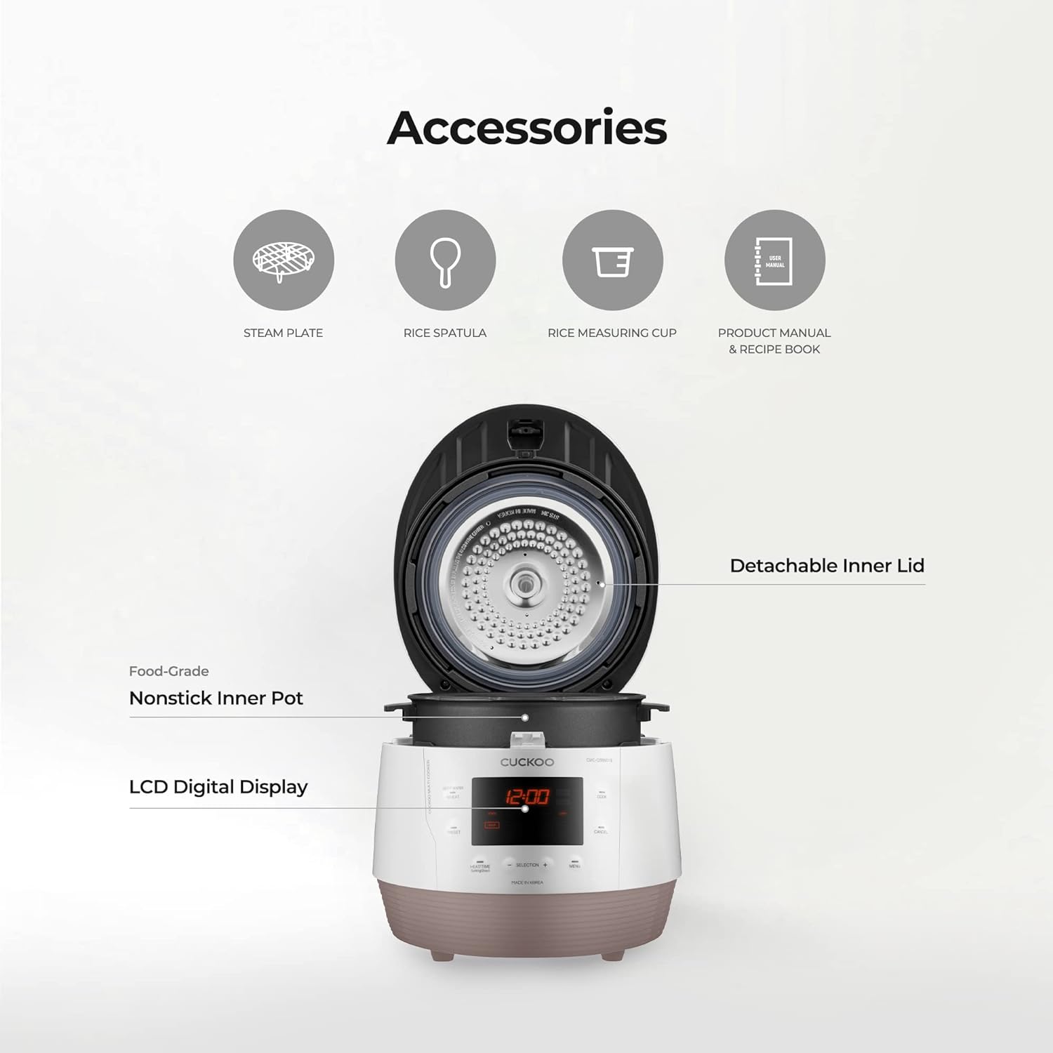 Certified Refurbished B Grade 5 Quart Multi-Function Pressure Cooker (CMC QSB501S) - Perfect for Fast Cooking, Meal Prep & Healthy Eating at Home