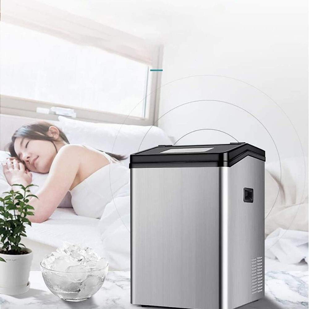 Portable Electric Ice Maker Machine - 55kg/120lbs Daily Output, Fast Ice Cubes in Minutes for Countertop Use | Perfect for Parties, Mixed Drinks, Home Bars & Outdoor Gatherings