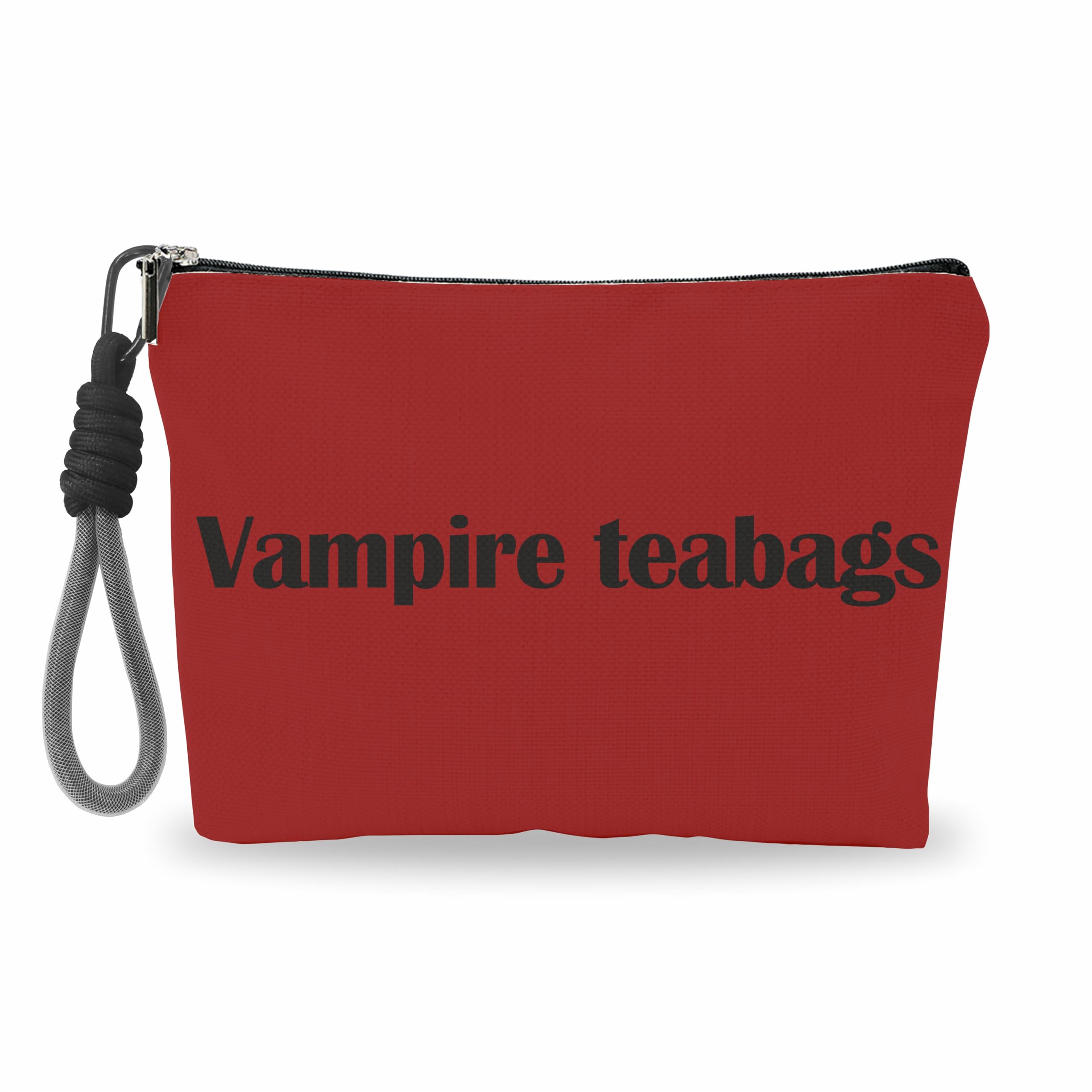 Gothic Makeup Bag for Women - Vampire Teabag Cosmetic Pouch with Zipper | Perfect for Horror & Gothic Fashion Accessories